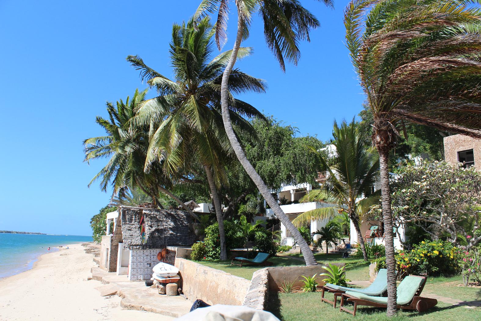 the beach and garden of Peponi, Kenya