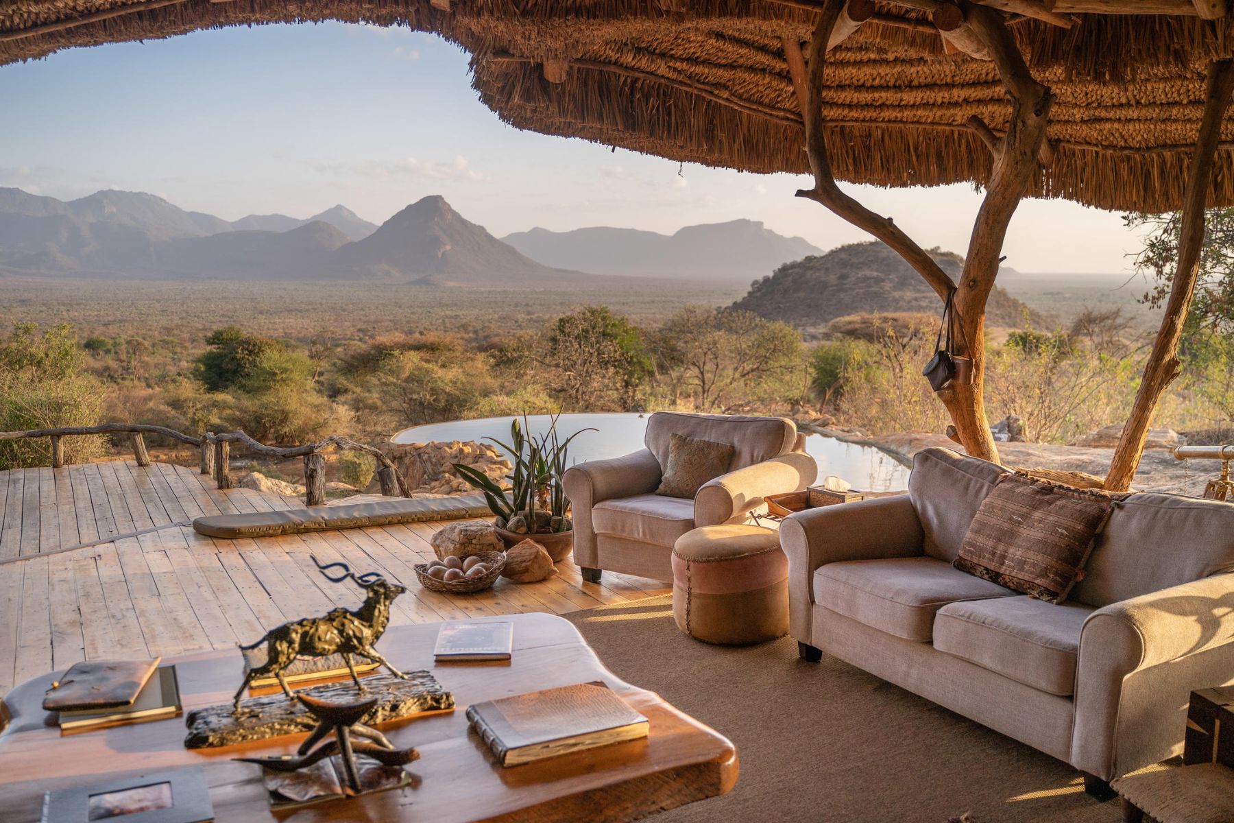 Lounge at Sarara Camp in Kenya
