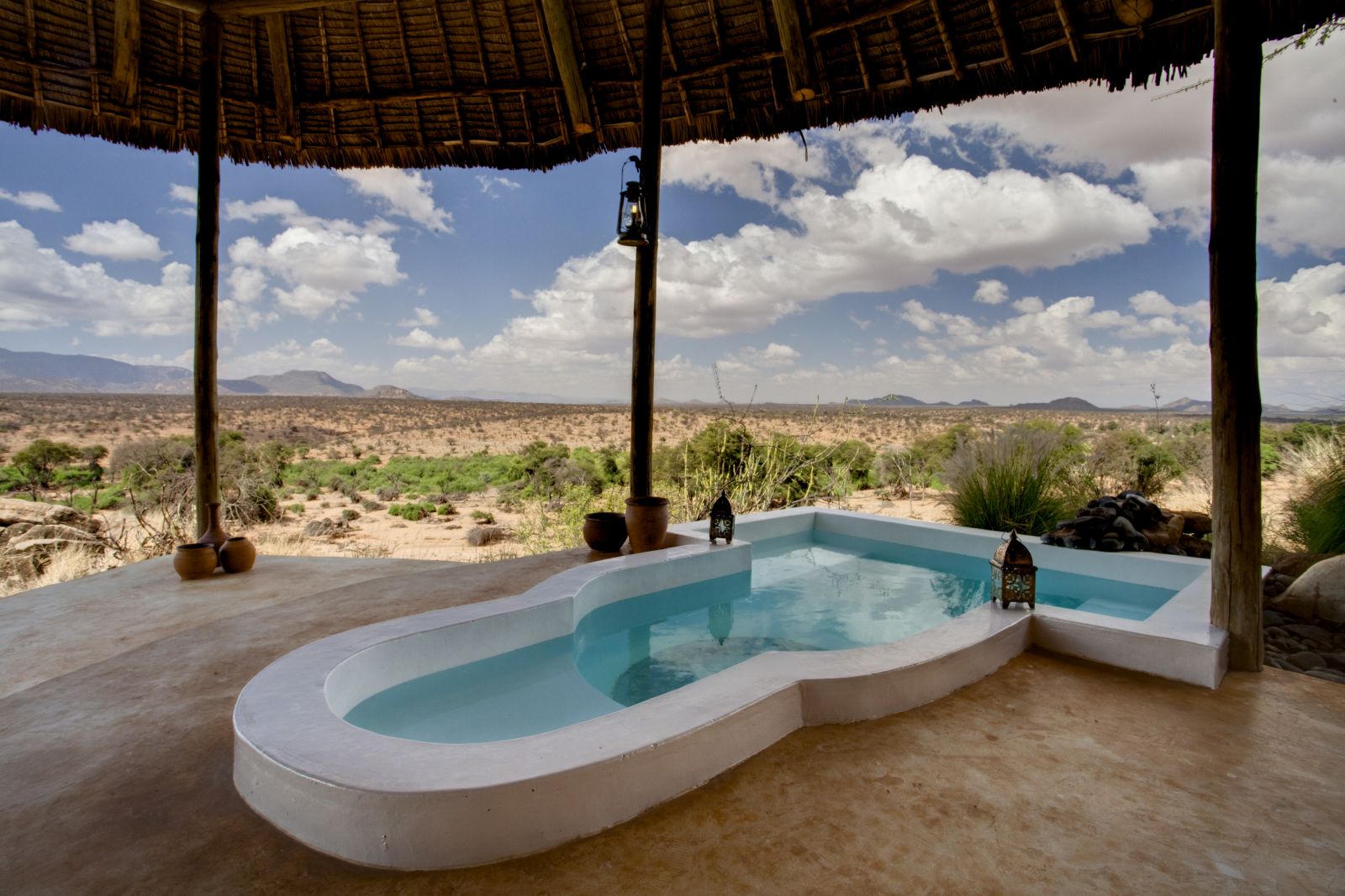 Plunge pool at Sasaab in Kenya 