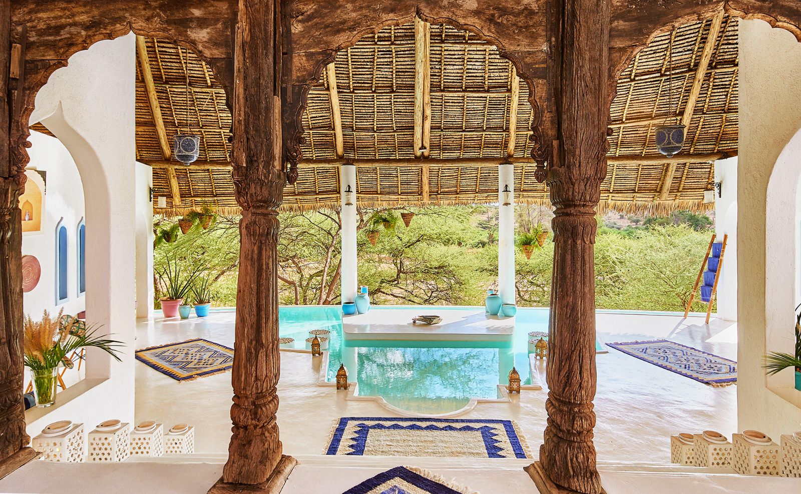 Spa area at Sasaab Samburu