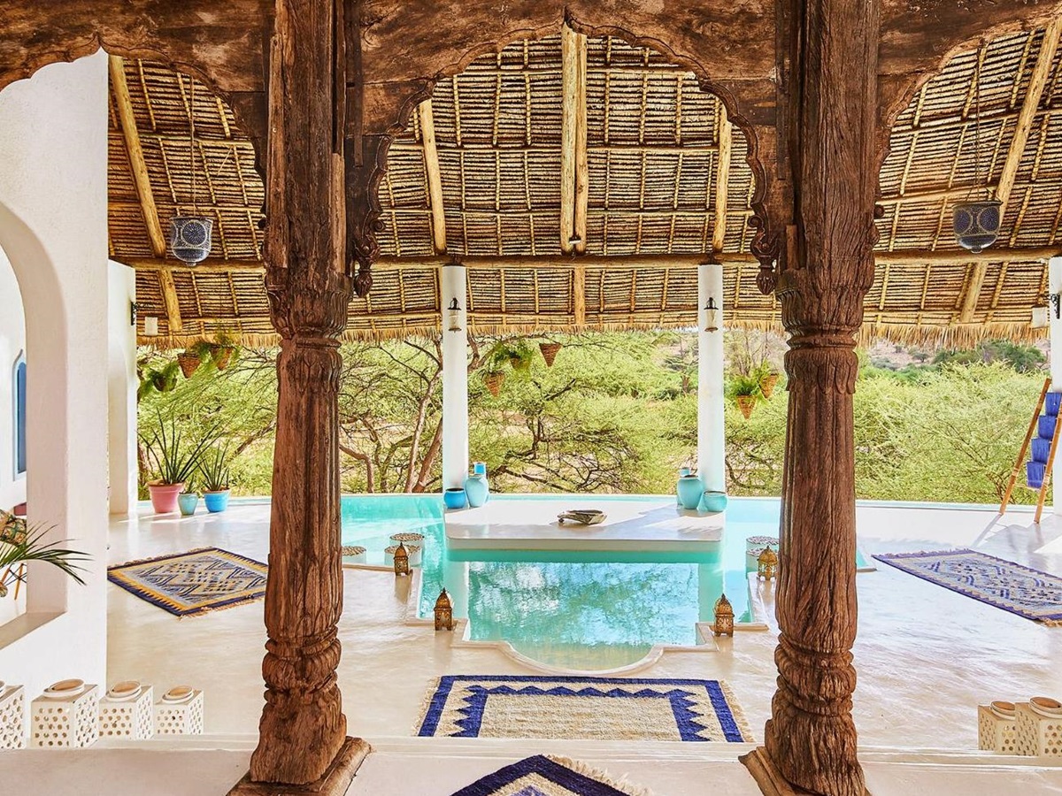 Spa area at Sasaab Samburu