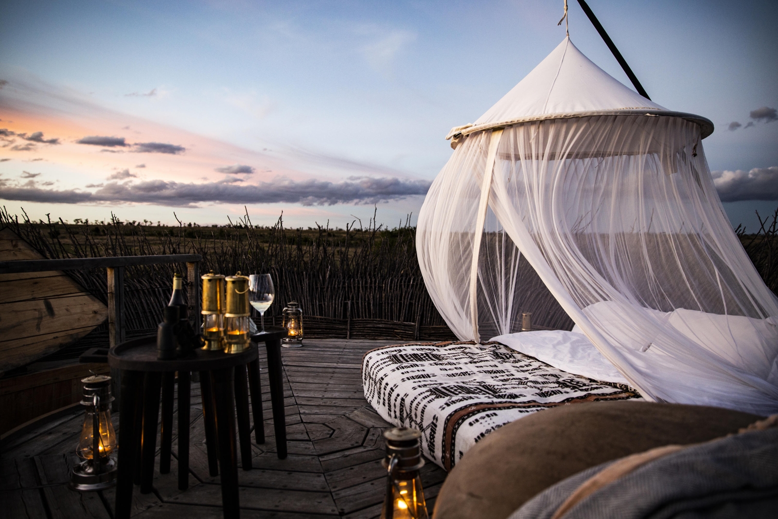 Sleeping under the African sky on Segera's sleepout platform in Kenya