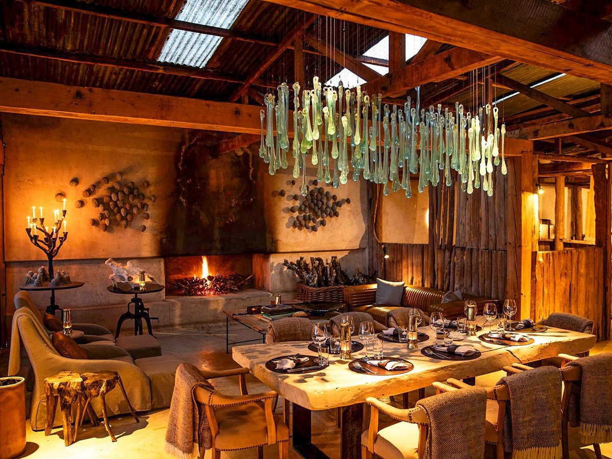 Dining table at Segera Camp in Kenya