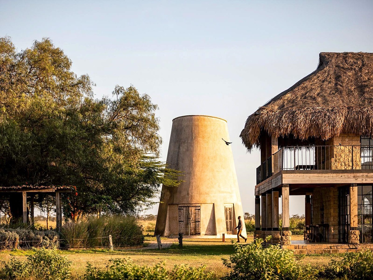 House and wellness building at Segera Camp in Kenya