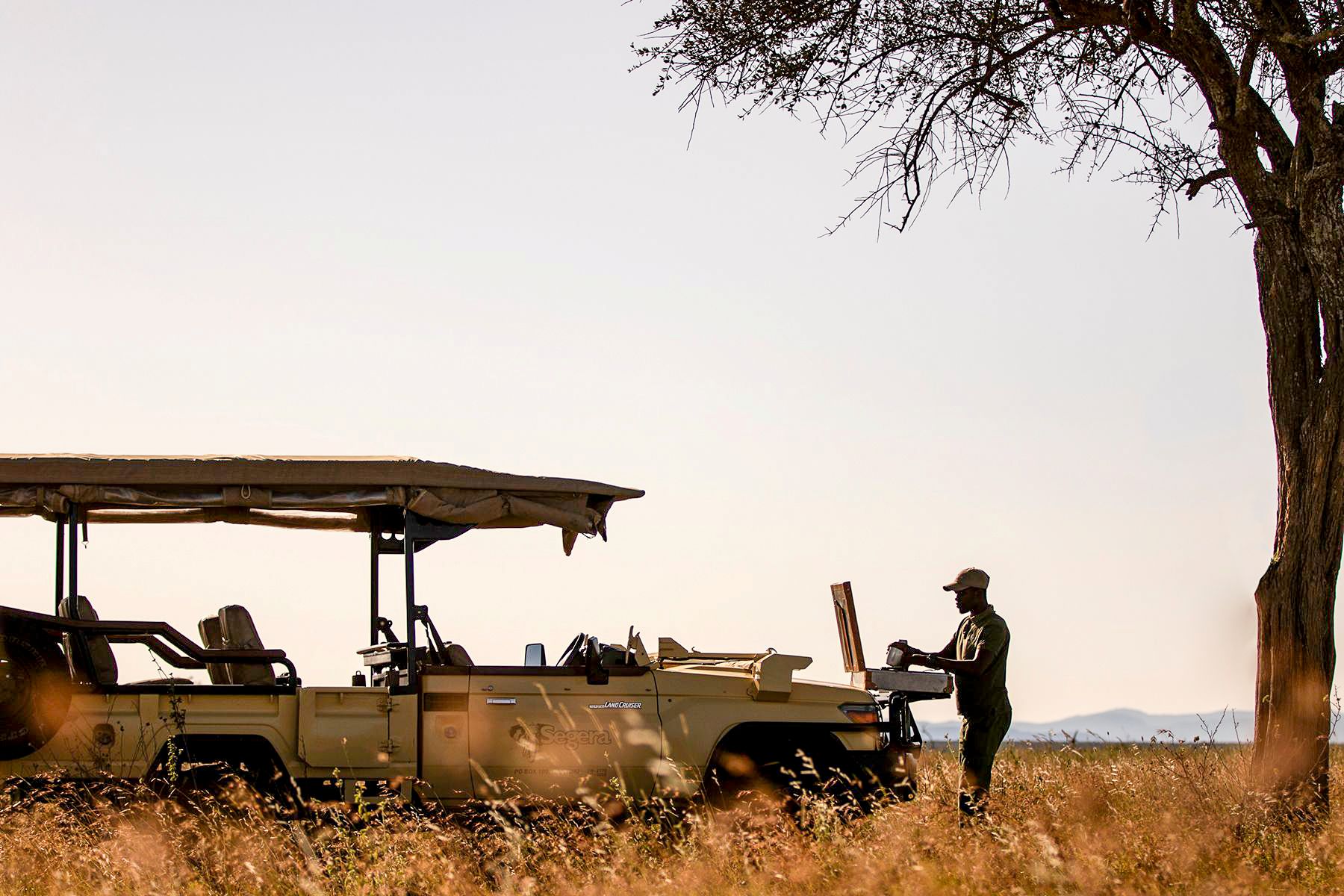 Game drive at Segera Camp in Kenya