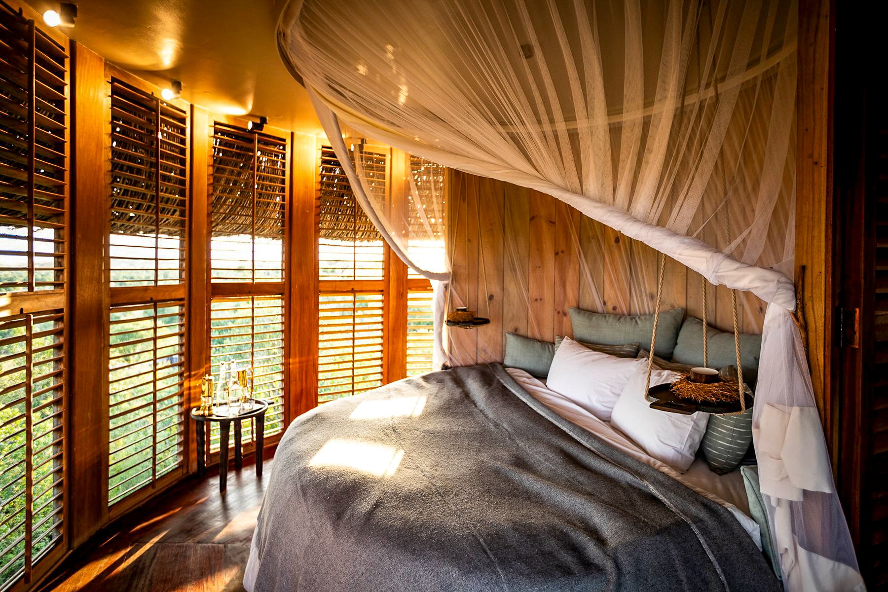 Treehouse bedroom at Segera Camp in Kenya