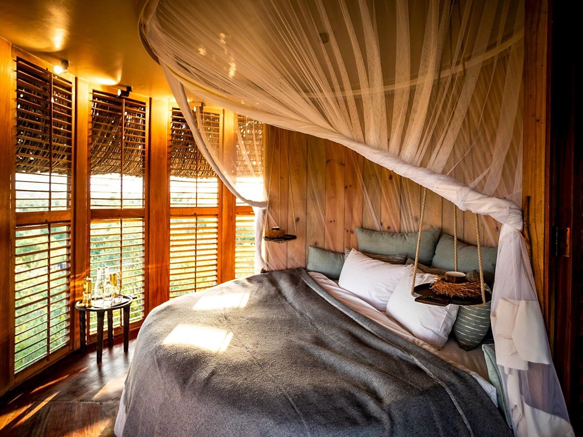Treehouse bedroom at Segera Camp in Kenya