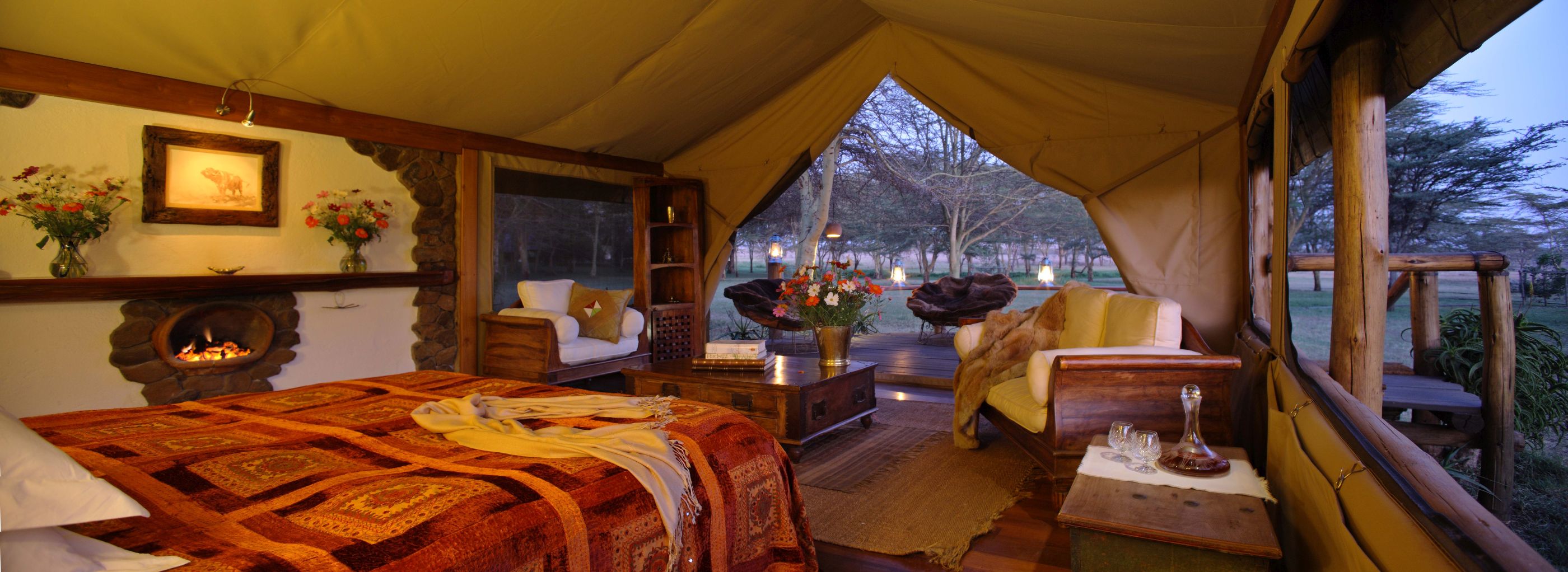 luxury tent at Sirikoi House, Kenya