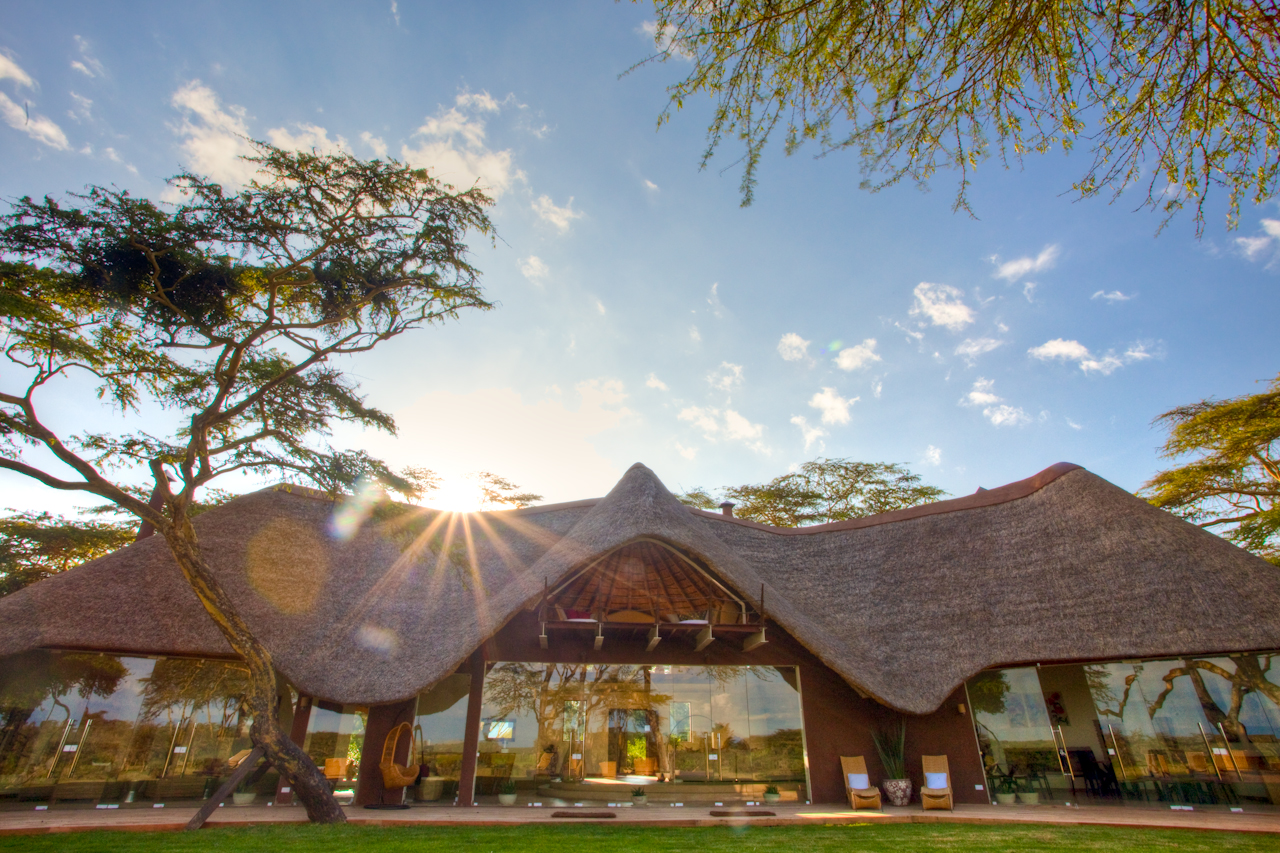 Exteriors of Solio Lodge, Kenya