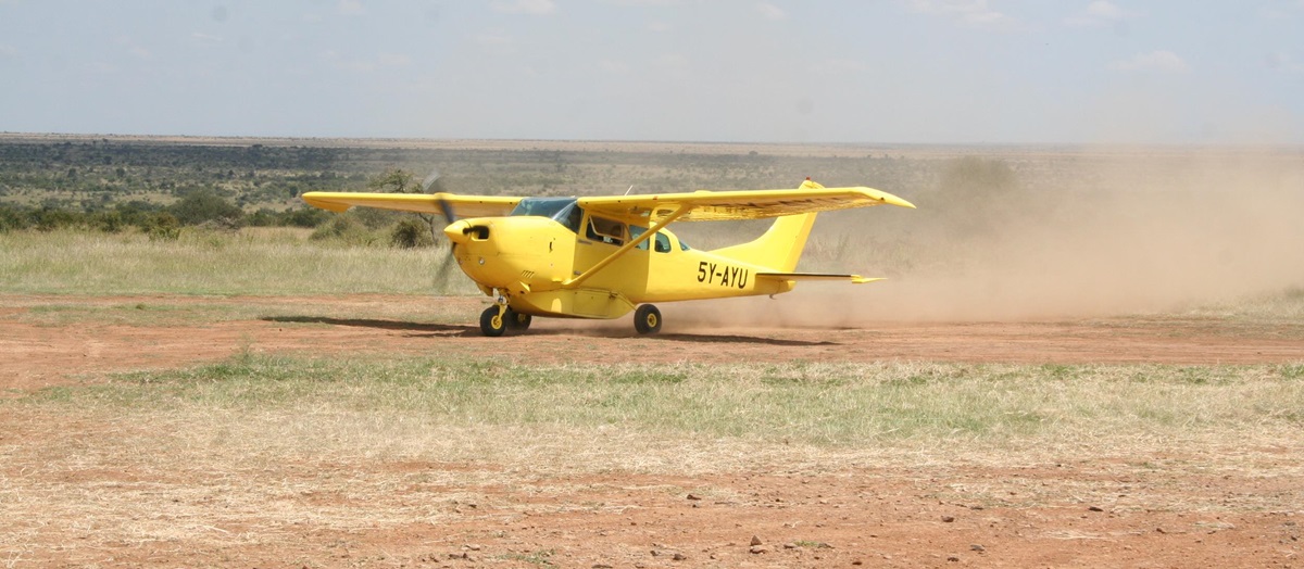 Biplane adventure in Kenya