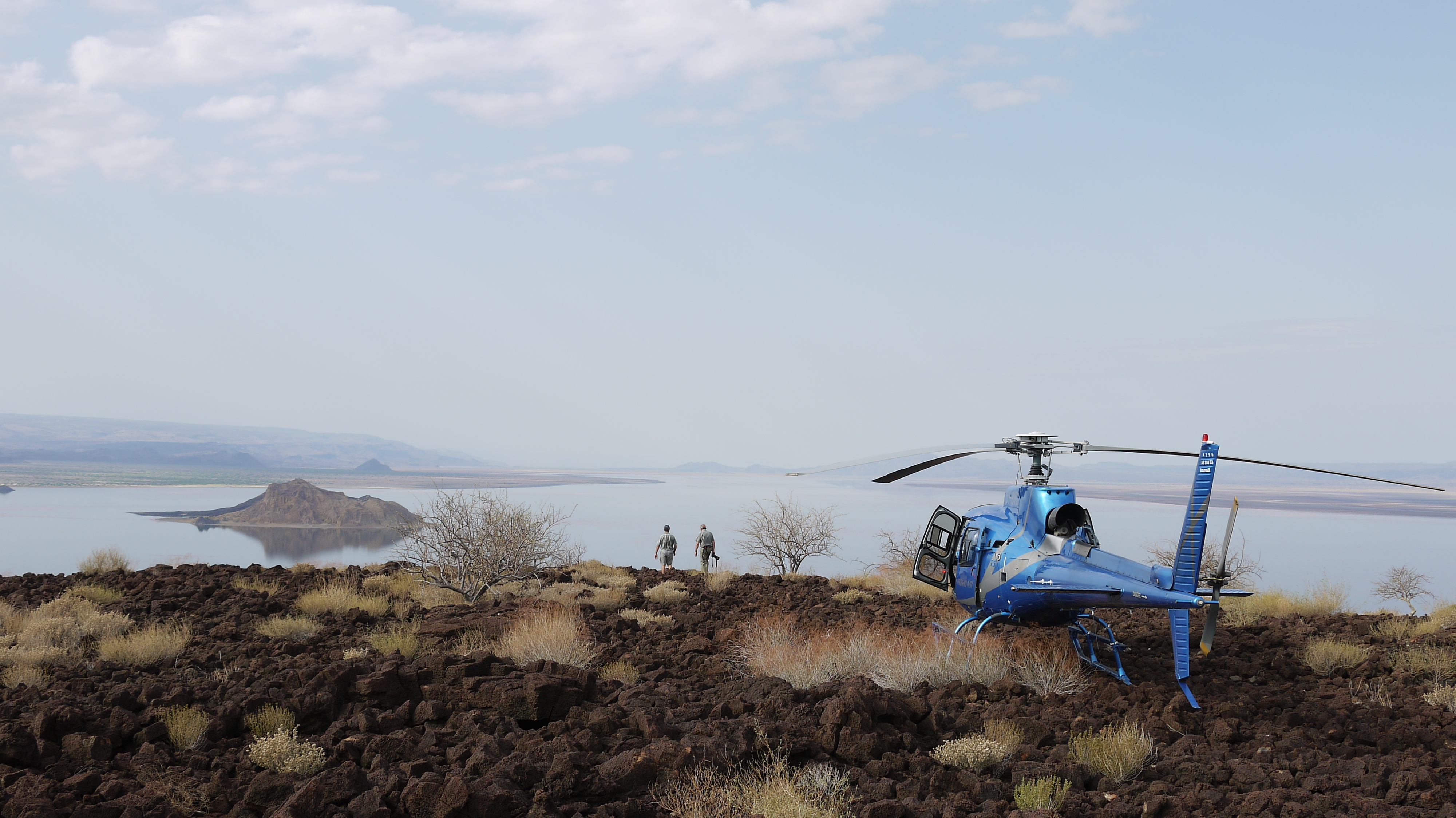 Helicopter Lake Turkana, Kenya