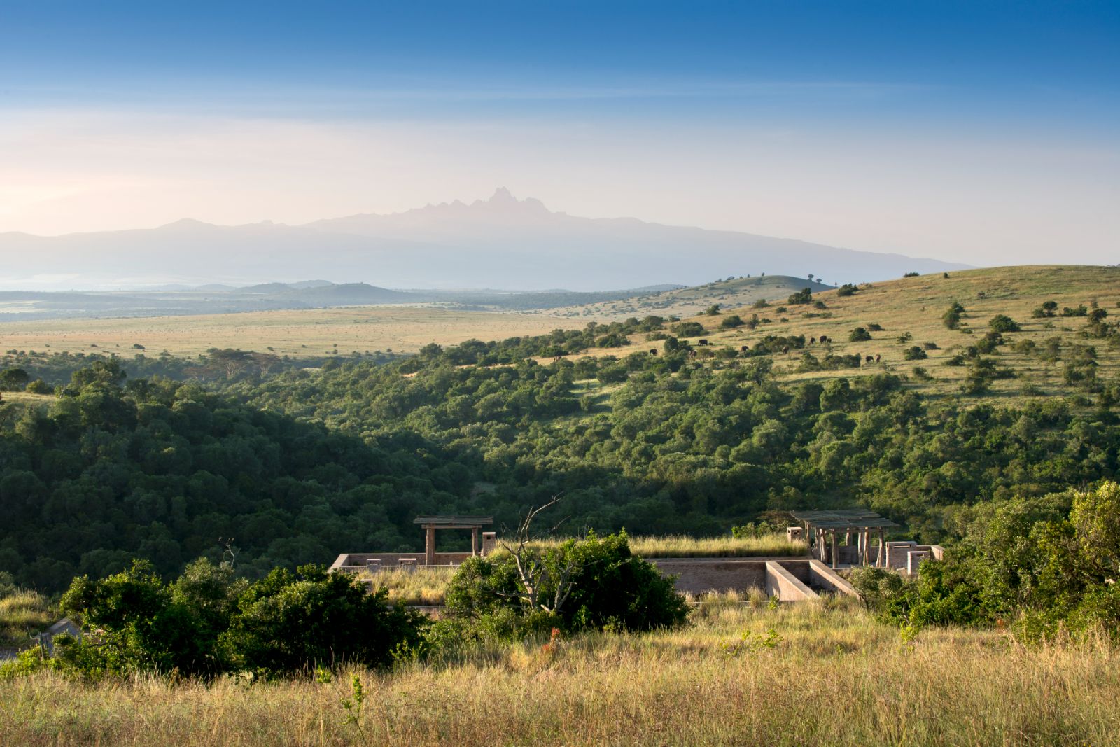 Landscape and views from Arjiju private house on the Borana Lewa Conservancy in Kenya