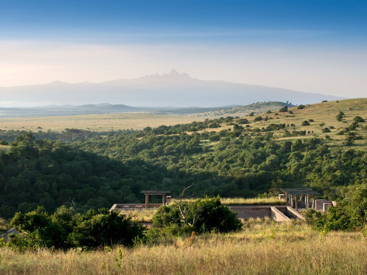Landscape and views from Arjiju private house on the Borana Lewa Conservancy in Kenya