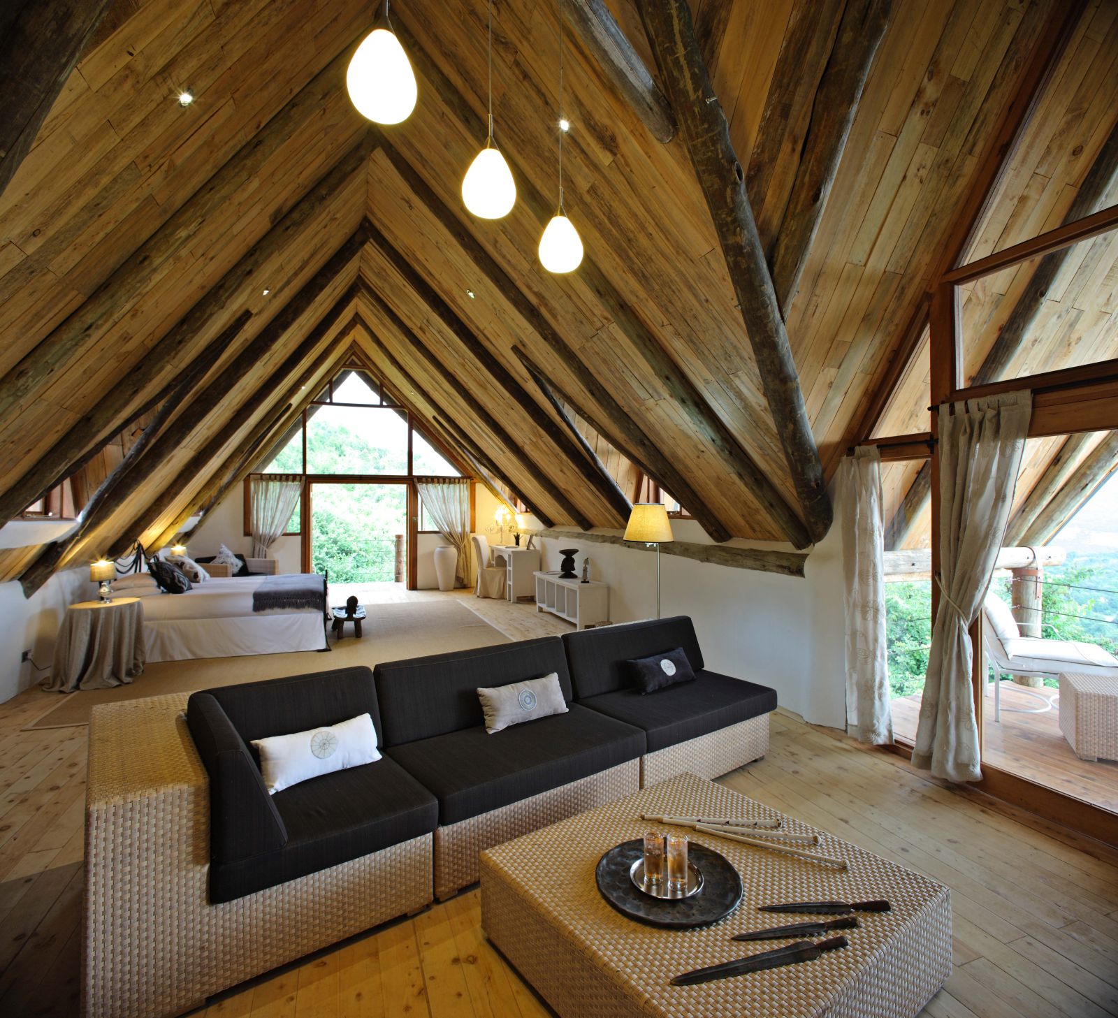 Master bedroom of Cottar's Bush Villa in the Maasai Mara Kenya