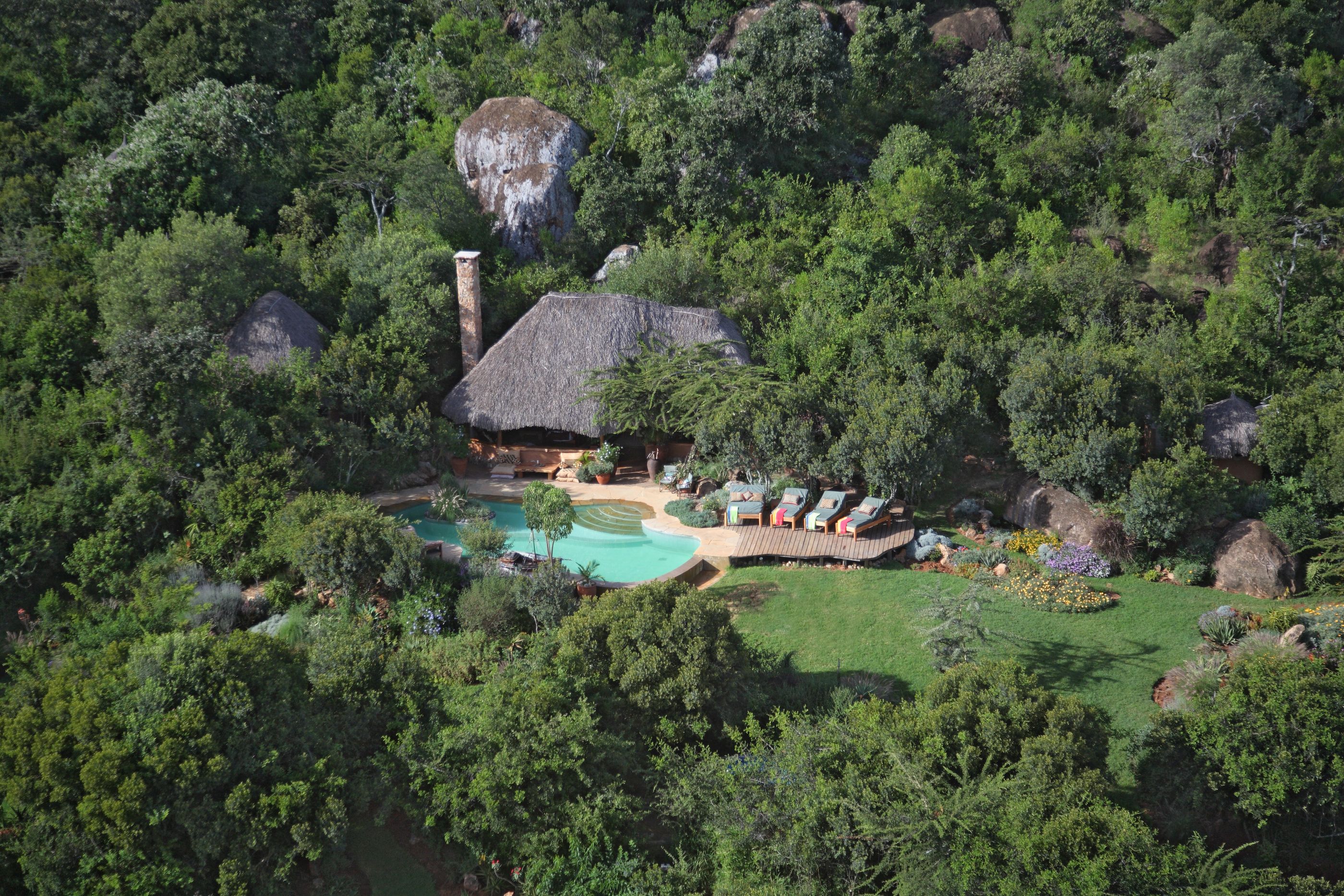Arial view of at Enasoit in Kenya