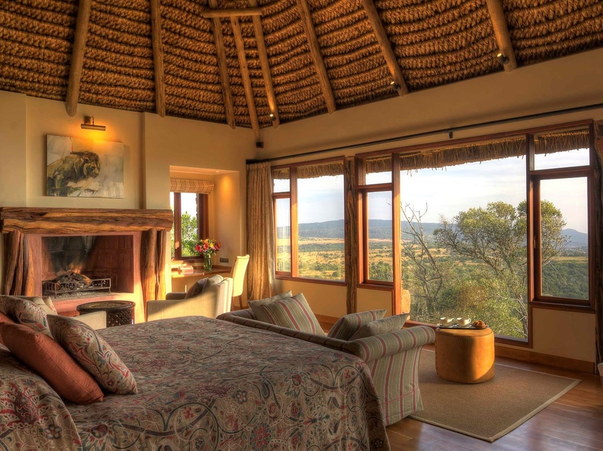 Guest bedroom at Laragai House on the Borana Conservancy in Kenya