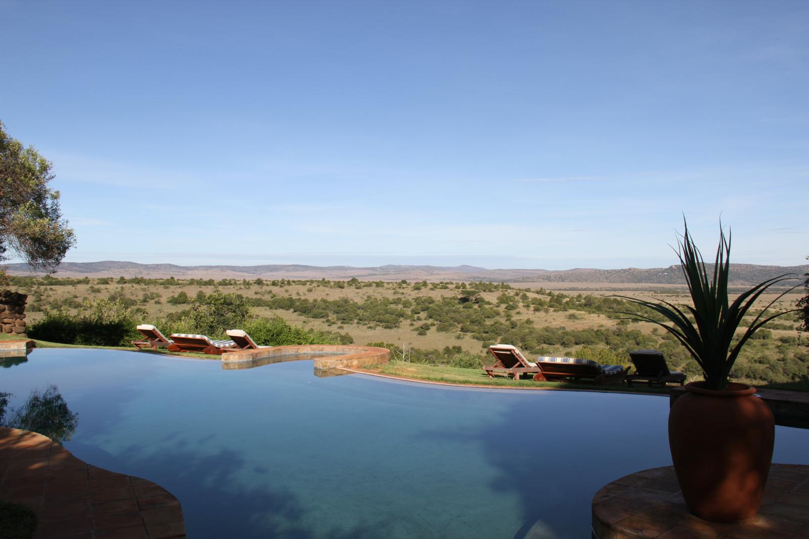 Swimming pool at Laragai House, Kenya