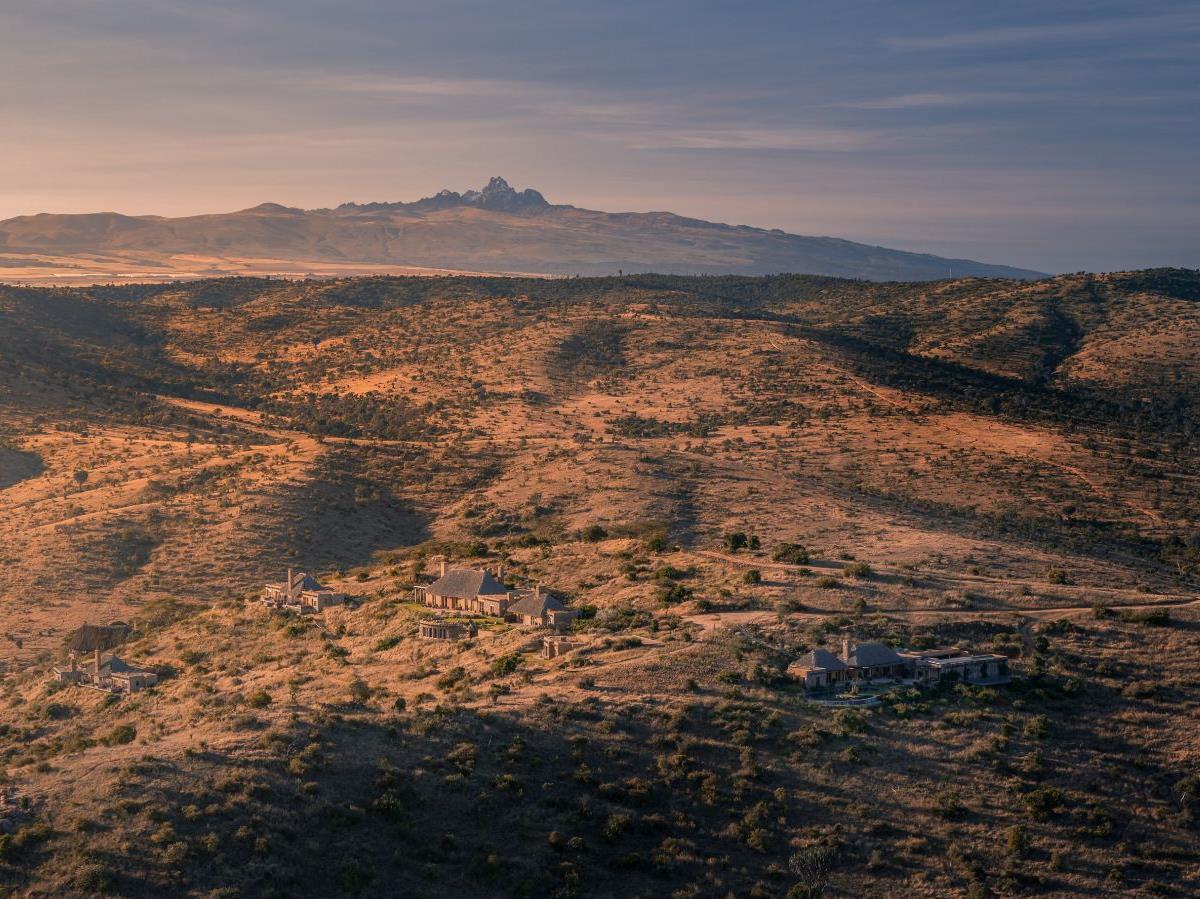 Grounds surrounding Lengishu private house in Laikipia in Kenya