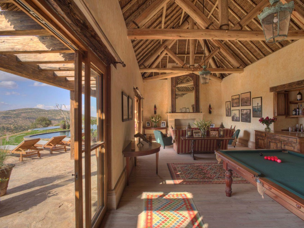 Pool house at Lengishu in Laikipia in Kenya