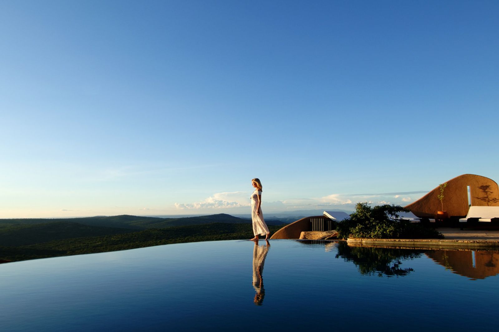 Infinity pool at The Sanctuary at Ol Lentille Kenya