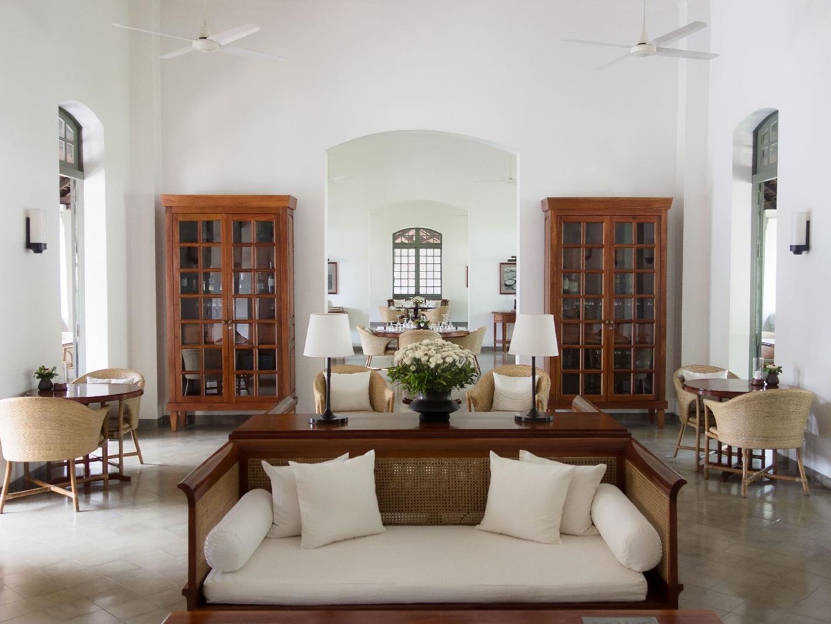 Lounge and restaurant at Amantaka in Luang Prabang Laos