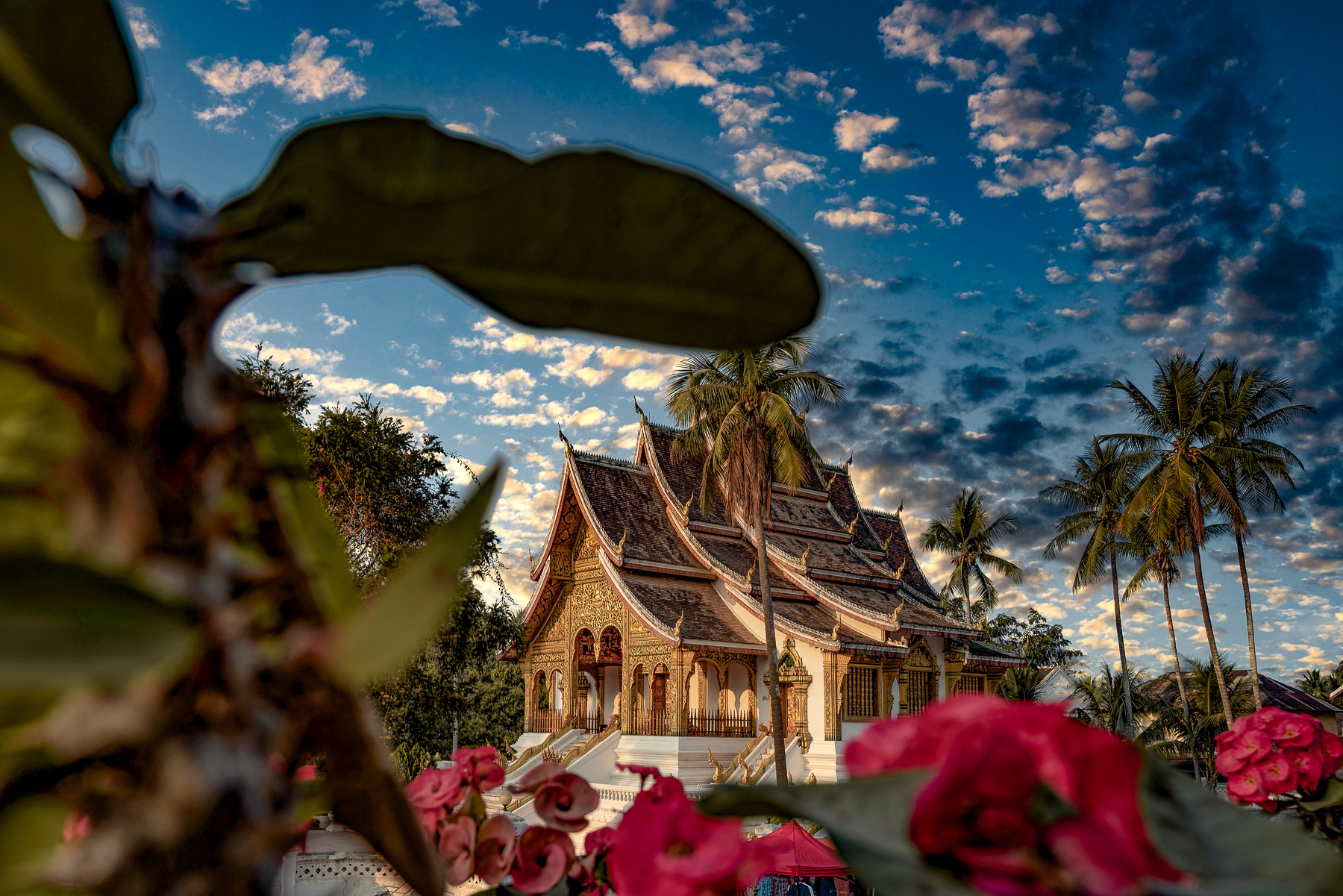 Luang Prabang Temple along the Upper Mekong in Laos