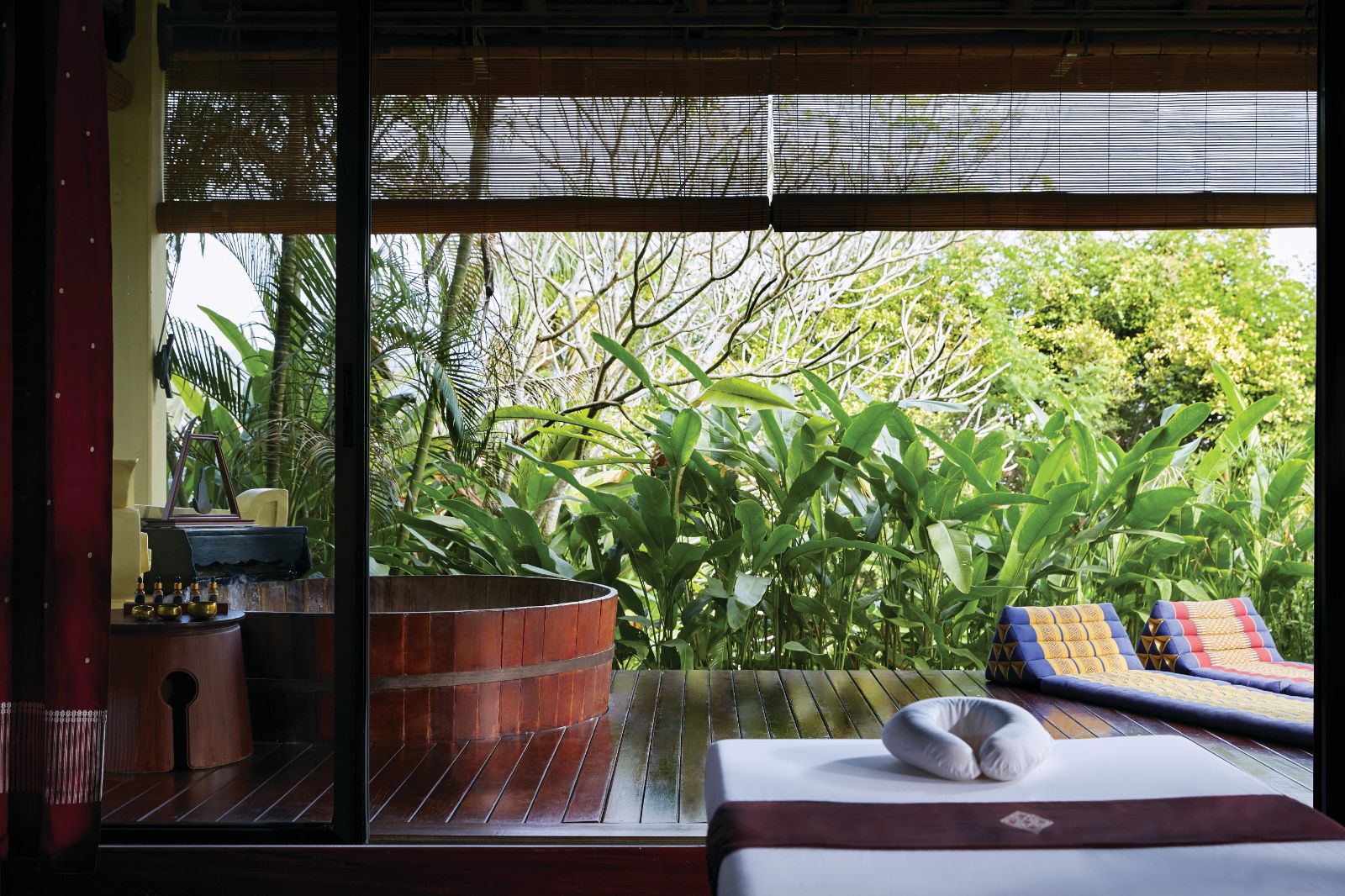 Guest suite deck with pool at La Residence Phao Vao in Luang Prabang, Laos