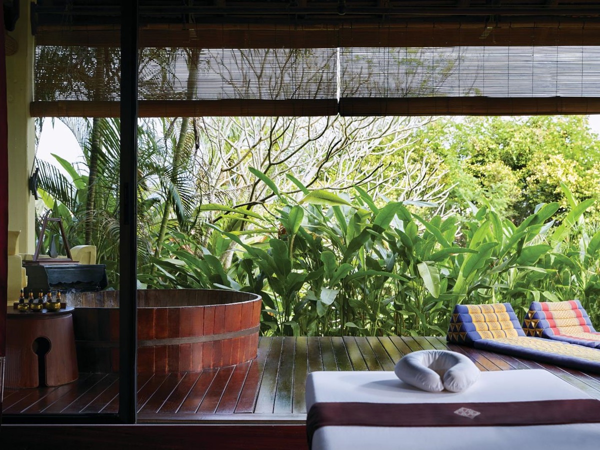 Guest suite deck with pool at La Residence Phao Vao in Luang Prabang, Laos