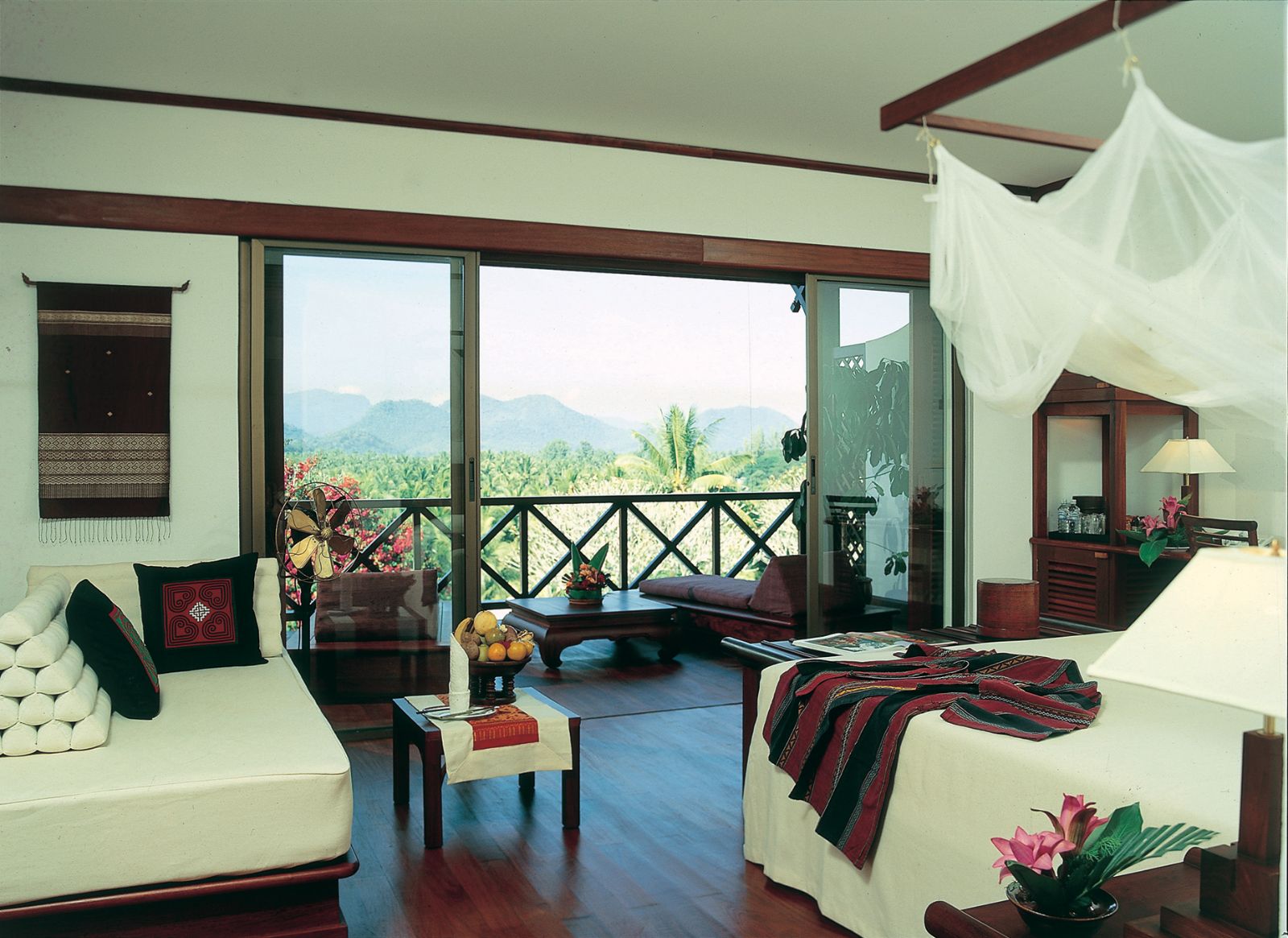 Guest suite with balcony at La Residence Phao Vao in Luang Prabang, Laos