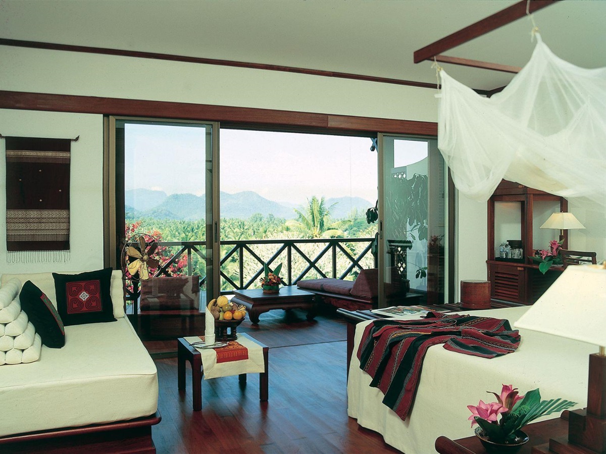 Guest suite with balcony at La Residence Phao Vao in Luang Prabang, Laos