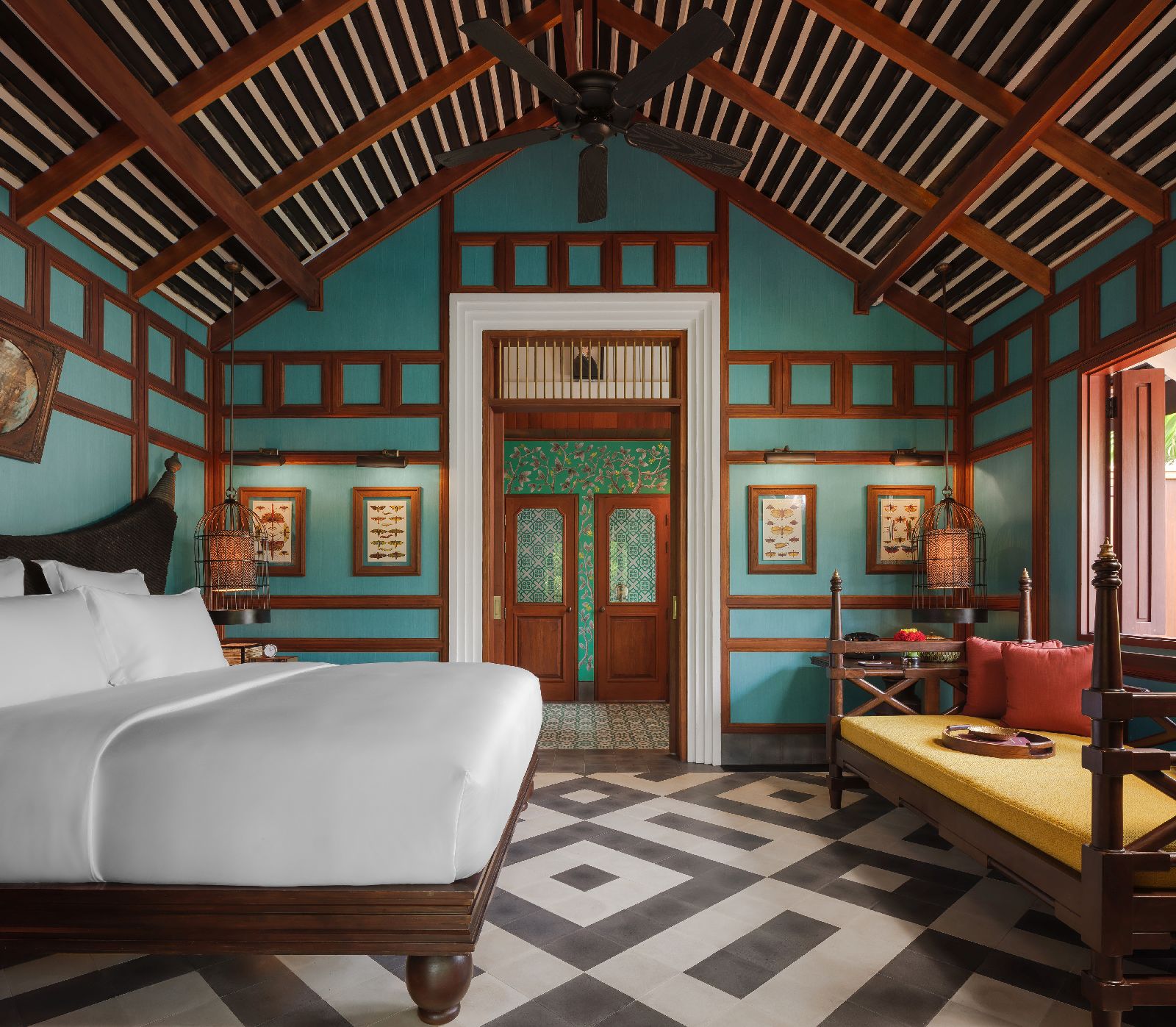 A waterfall Pool Villa at the Rosewood Luang Prabang in Laos
