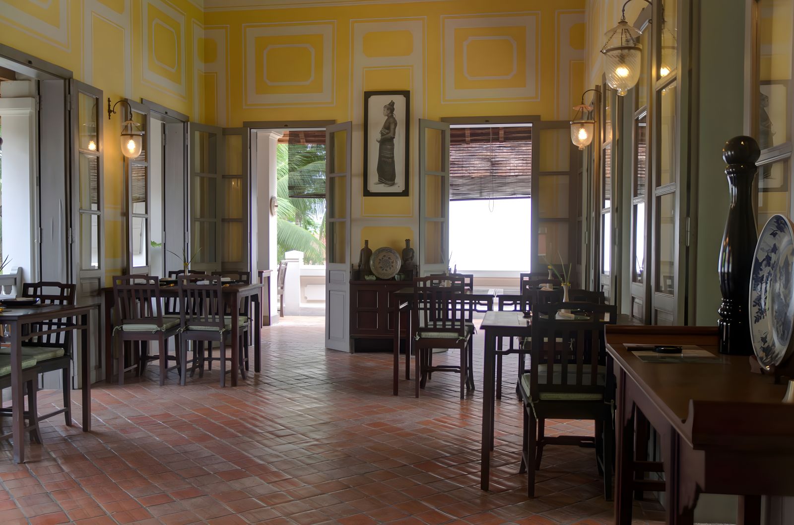 Restaurant at Satri House in Luang Prabang, Laos