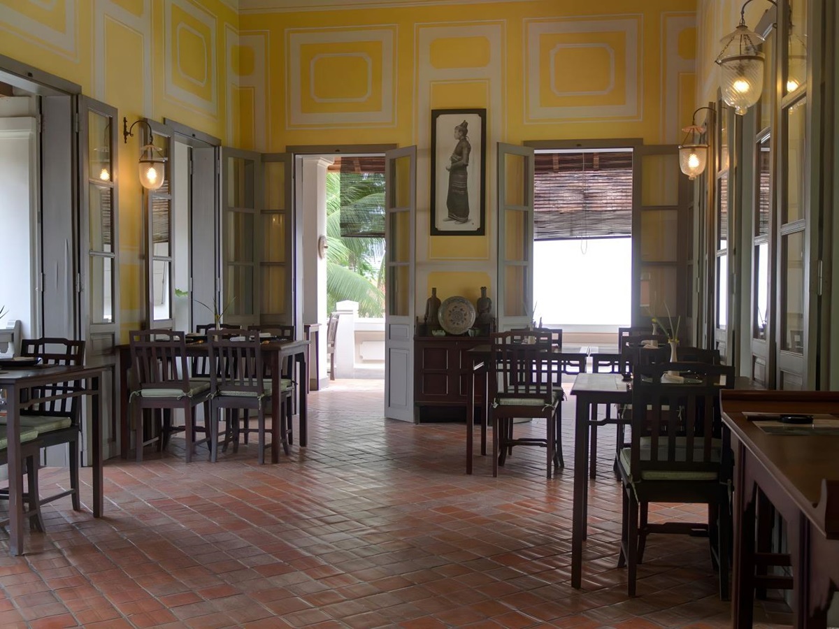 Restaurant at Satri House in Luang Prabang, Laos
