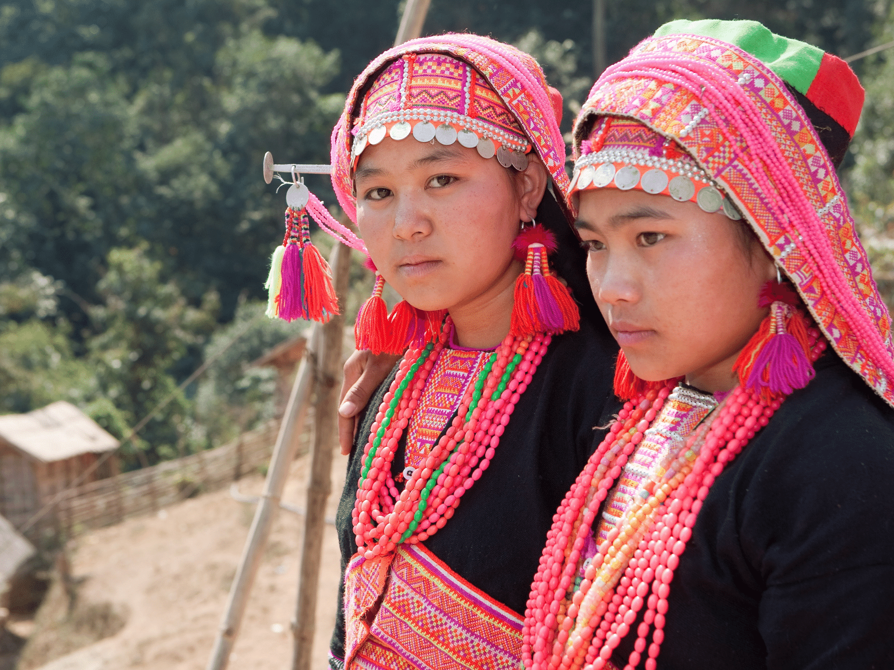 Akha Tribespeople in Laos