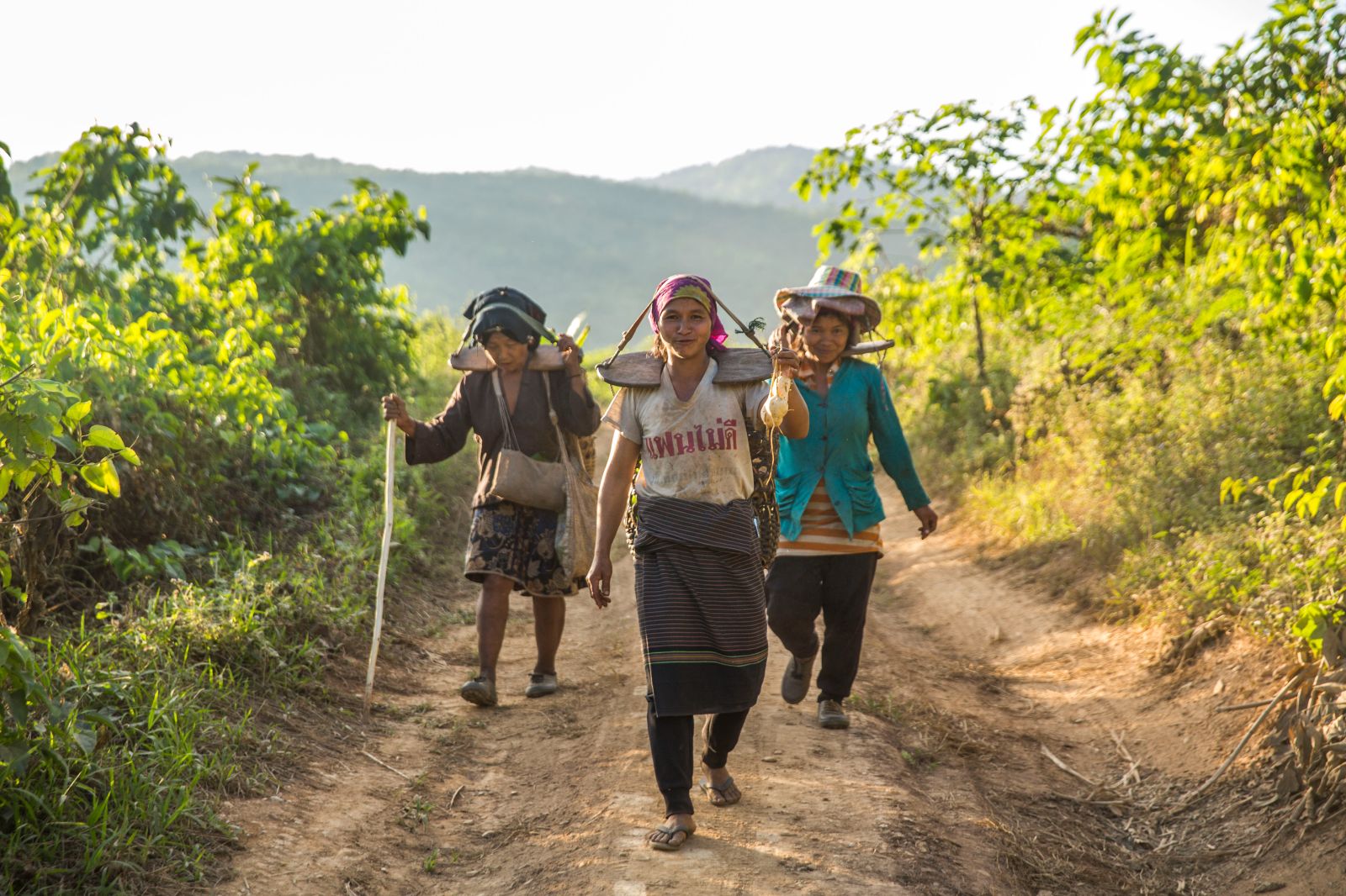 Rural Laotian workers