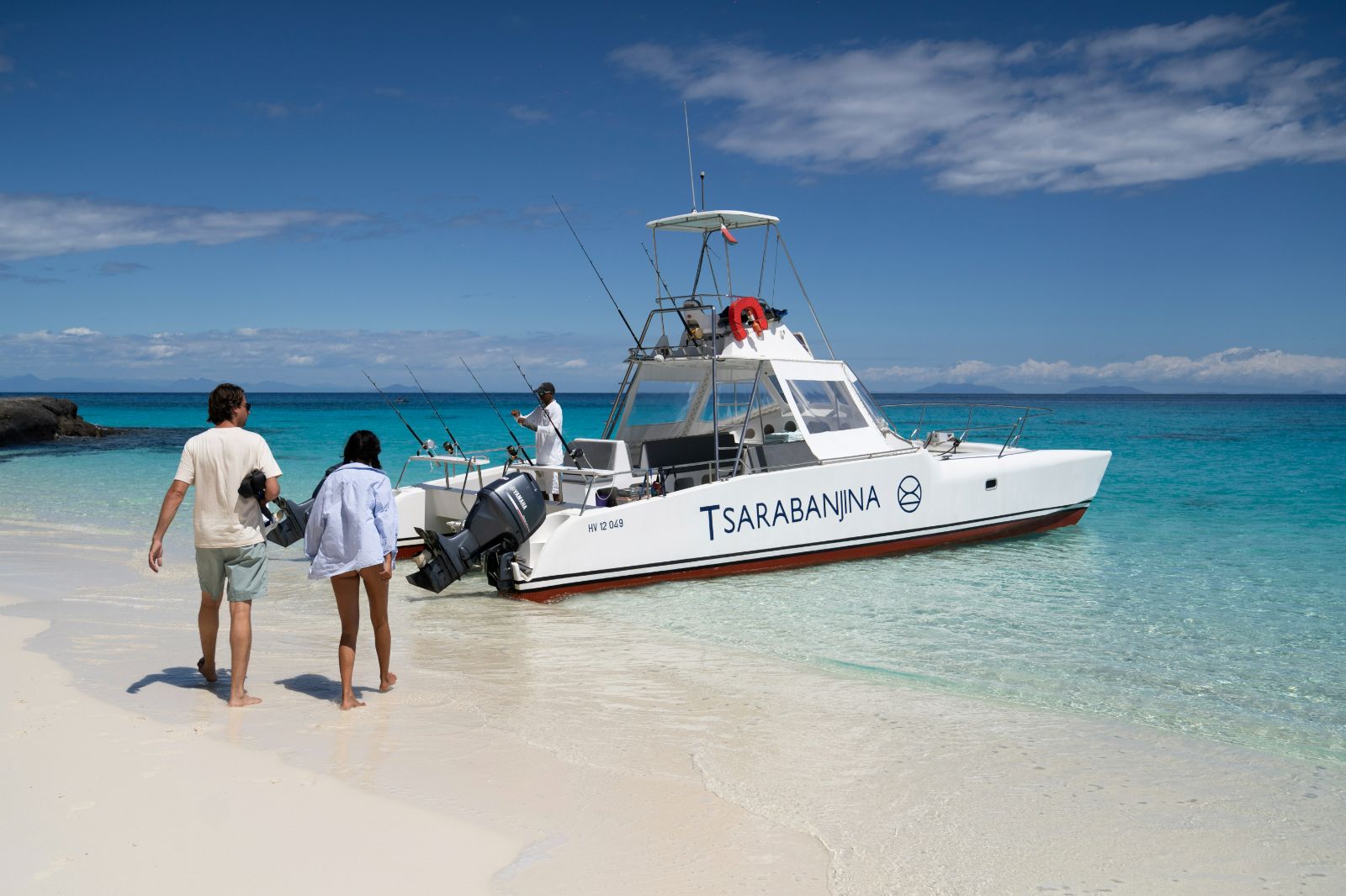 Guests setting out on a fishing expedition from the Constance Tsarabanjina in Madagascar