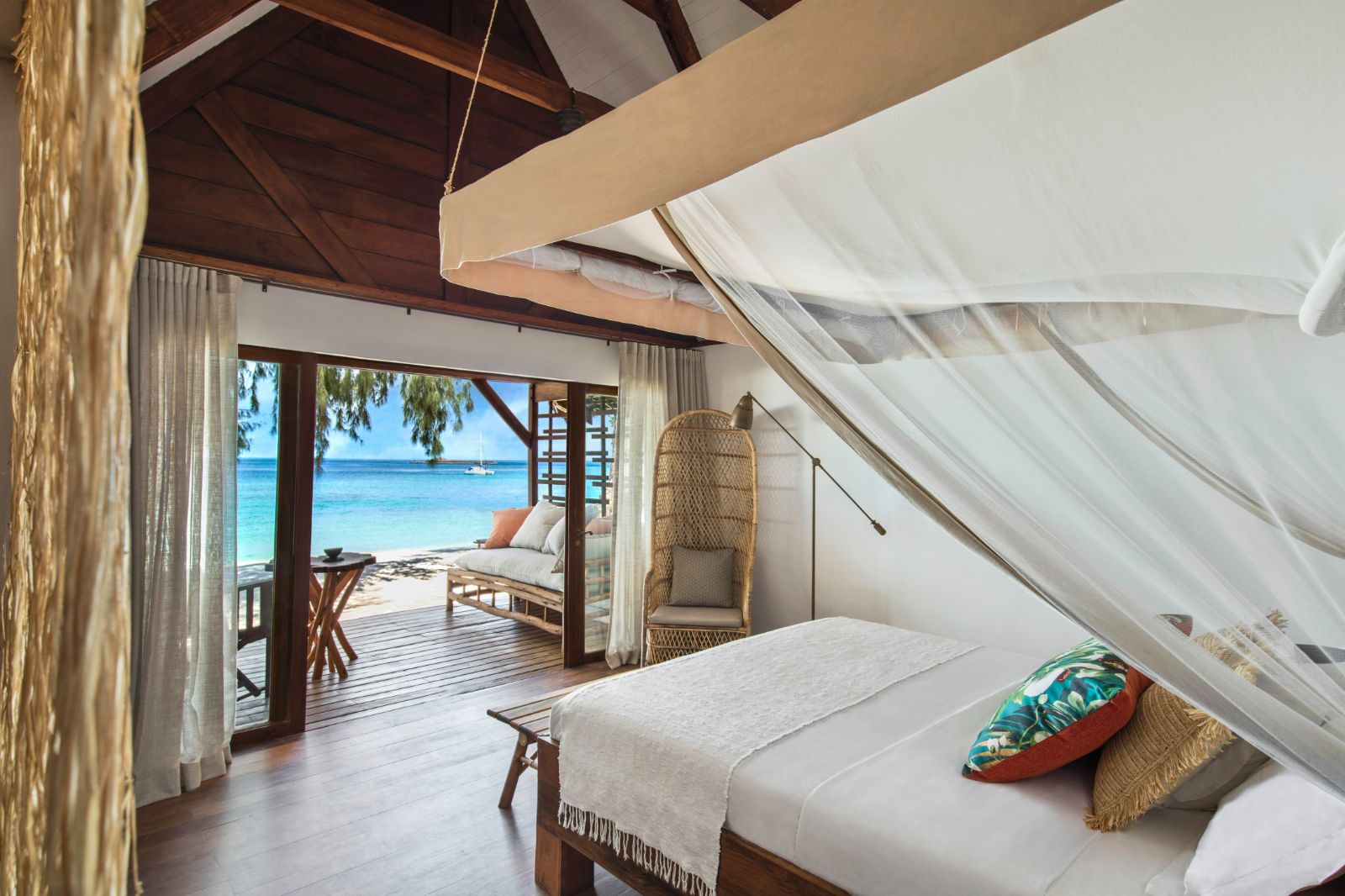 Ocean view from a beach villa at the Constance Tsarabanjina island resort in Madagascar