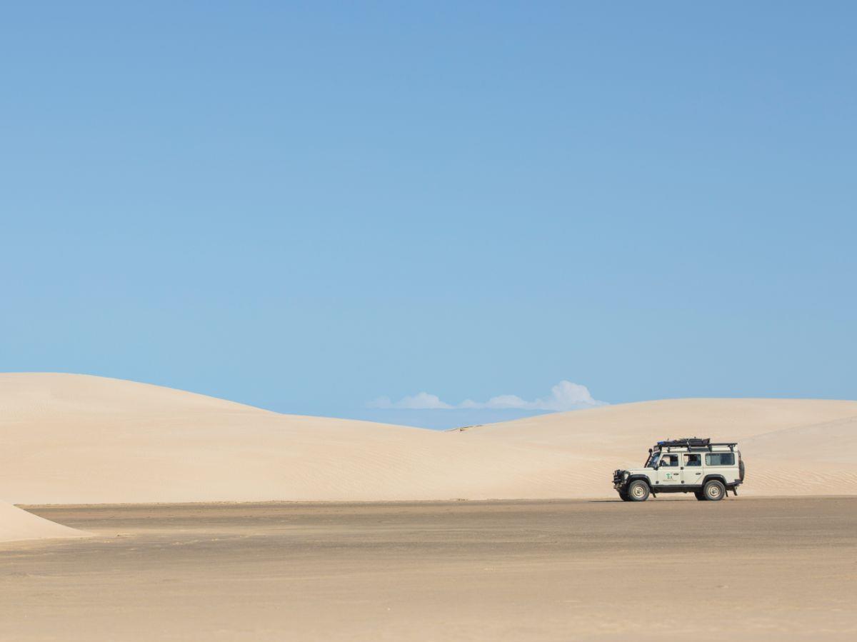 A sand dune drive from Mandrare River Camp in Madagascar