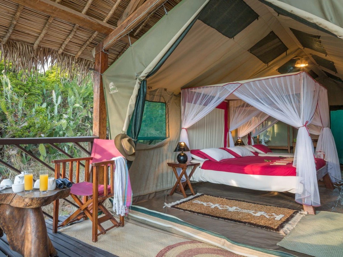 Tent suite at Mandrare River Camp in Madagascar