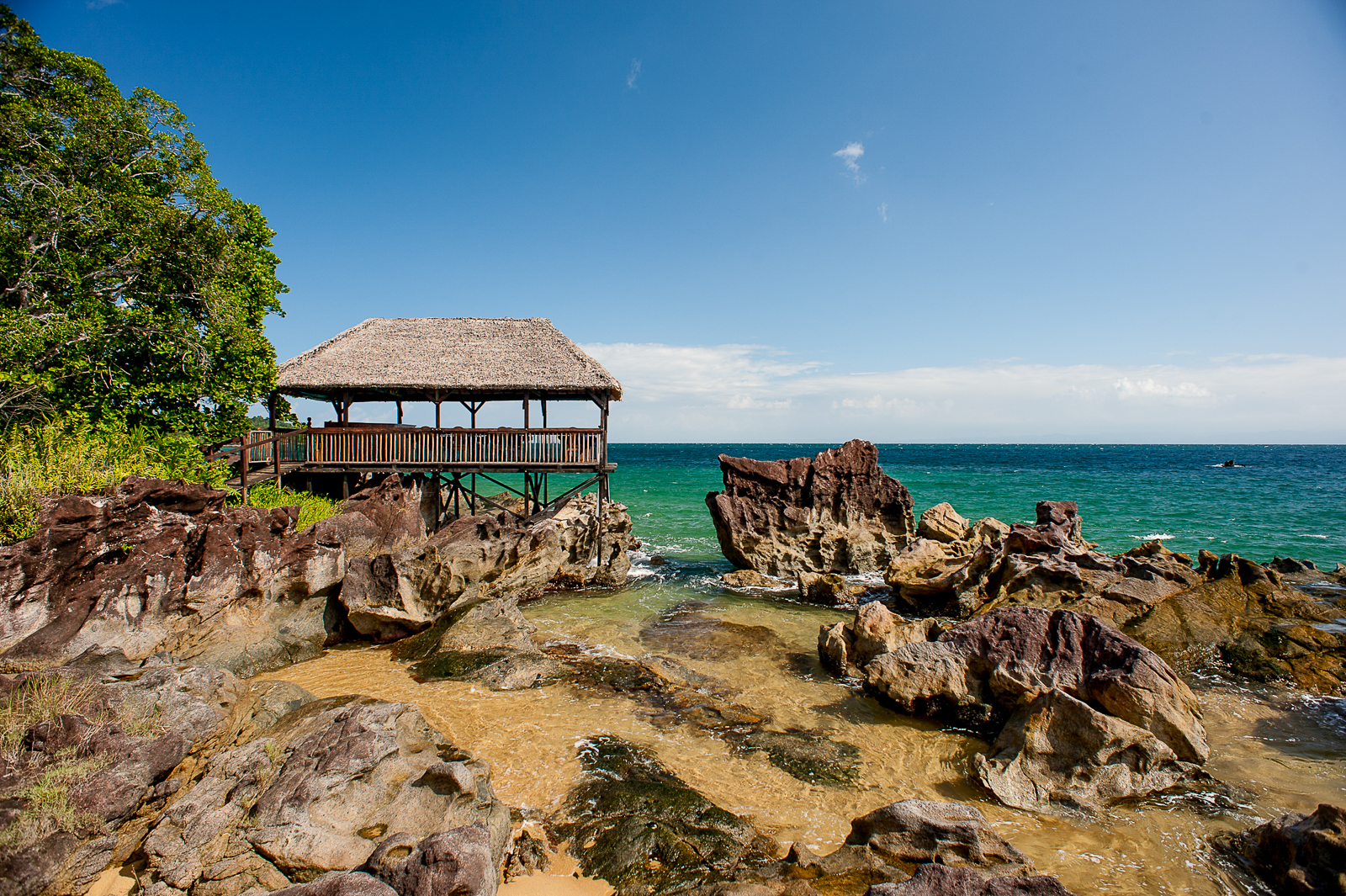 The Sea Deck at Masoala Forest Lodge in Madagascar