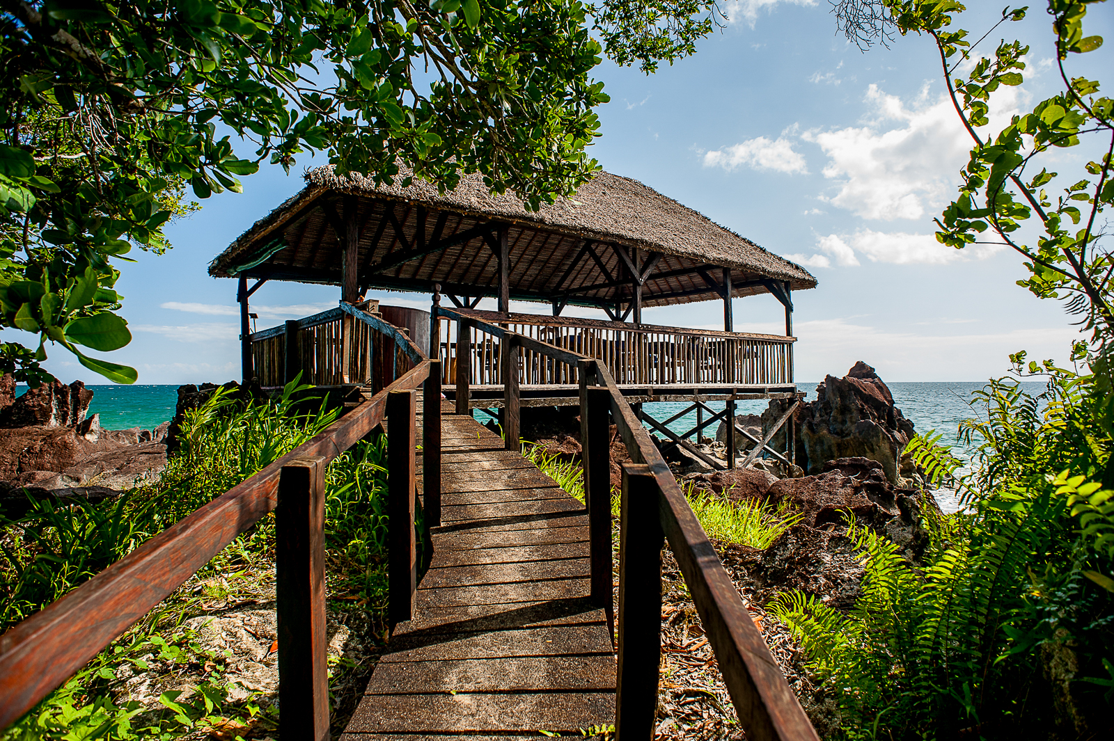 The Sea Deck at Masoala Forest Lodge in Madagascar