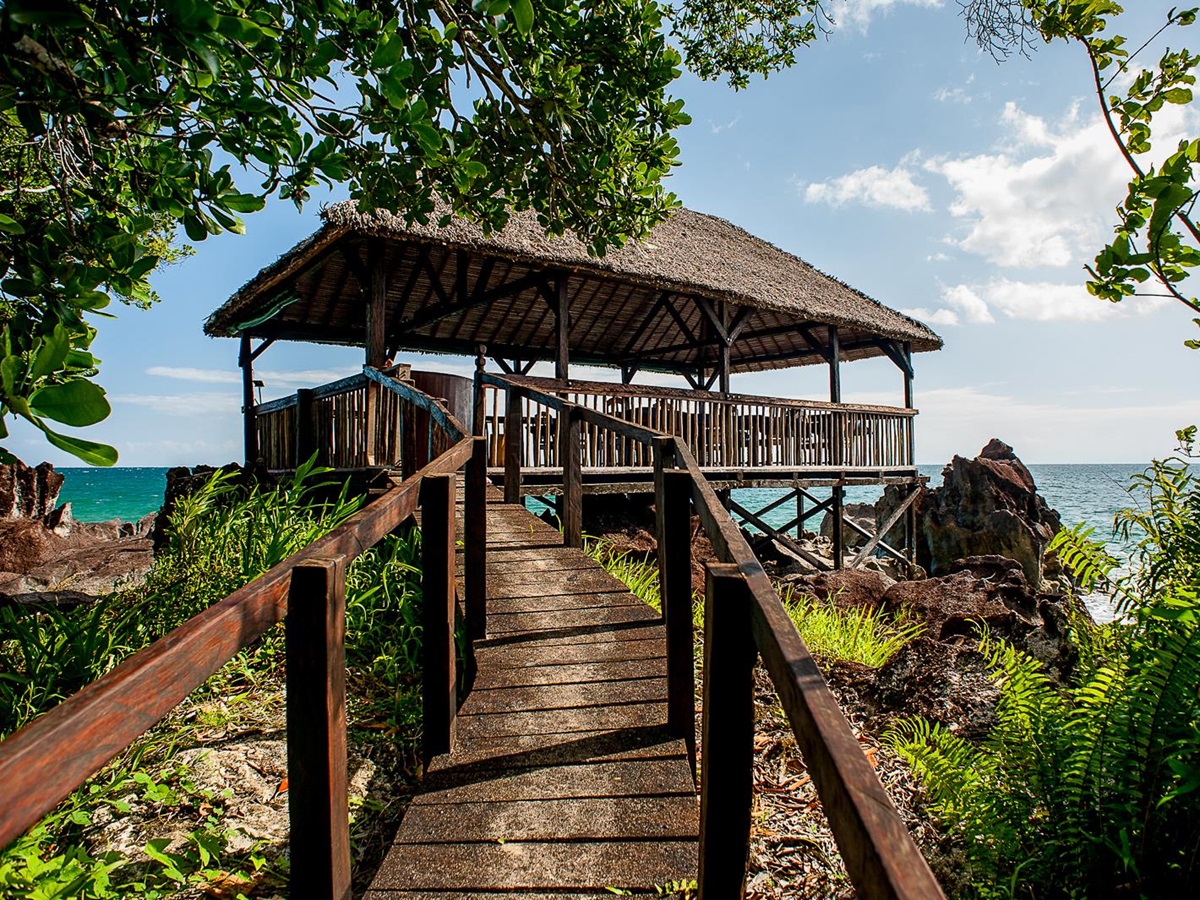 The Sea Deck at Masoala Forest Lodge in Madagascar