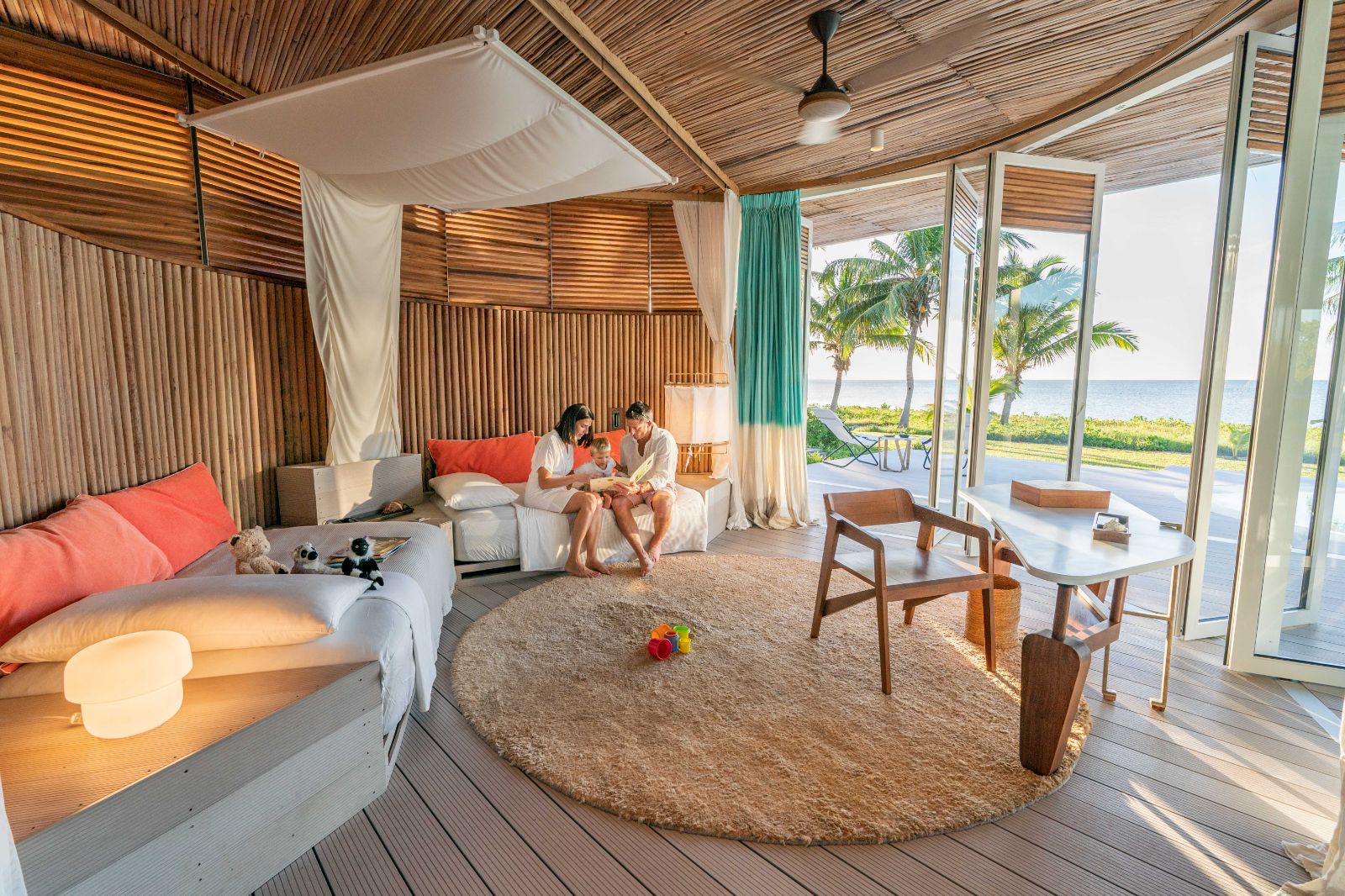 Family villa guest suite at Miavana private island resort off Madagascar's north coast
