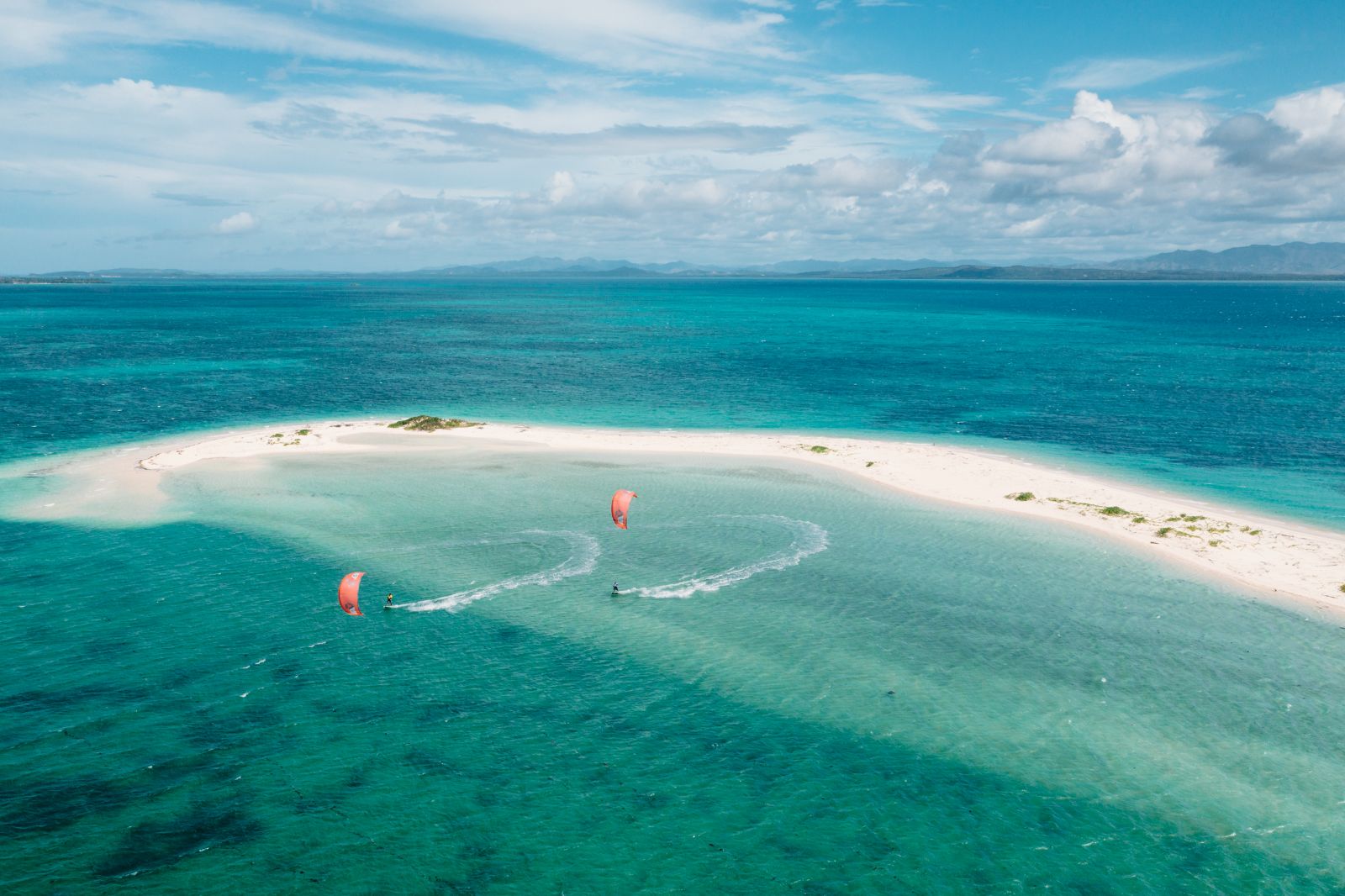 Windsurfing on the grounds of Miavana private island resort off Madagascar's north coast