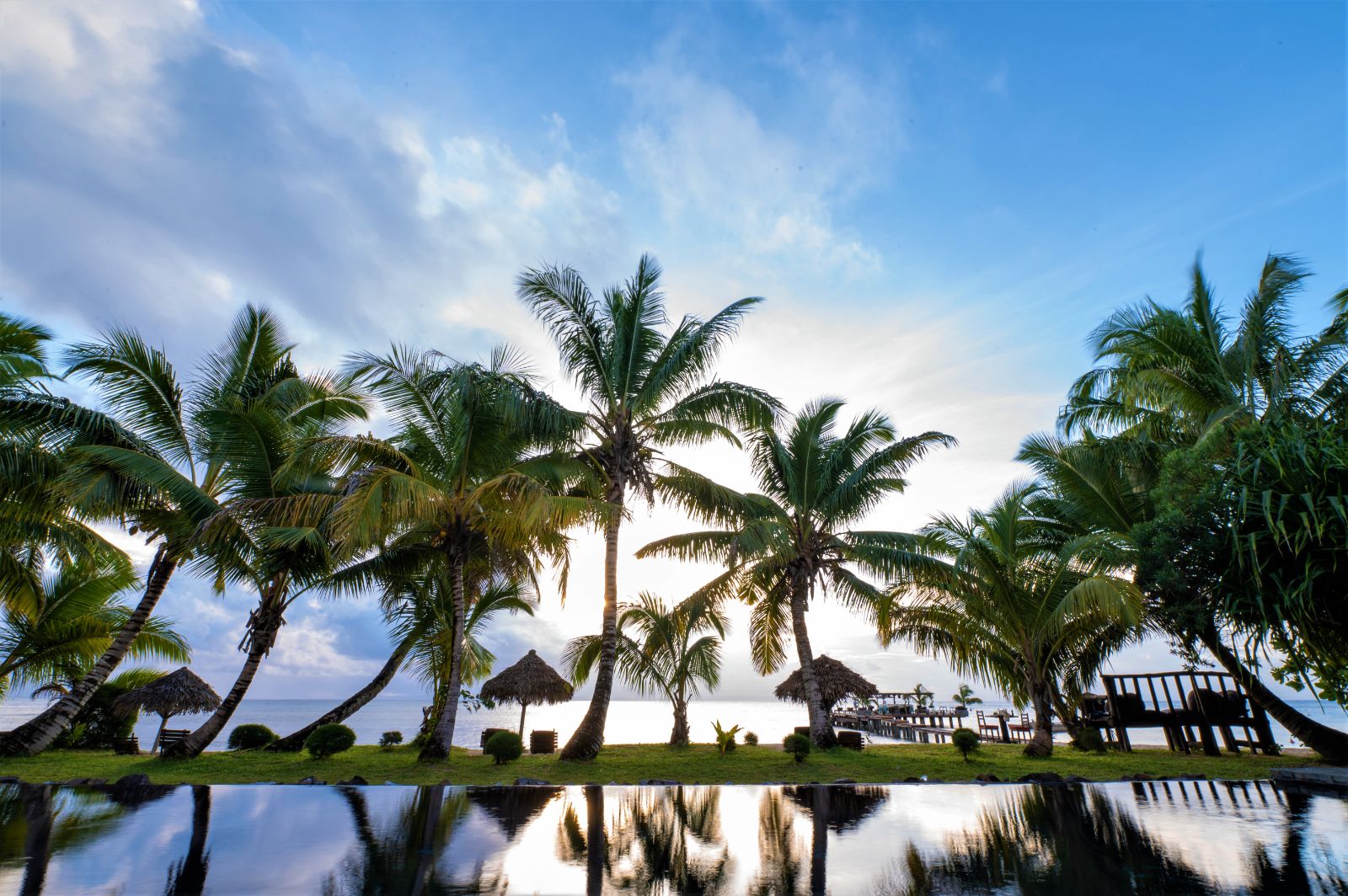 Swimming pool view at Princesse Bora Lodge & Spa on Sainte-Marie Island in Madagascar