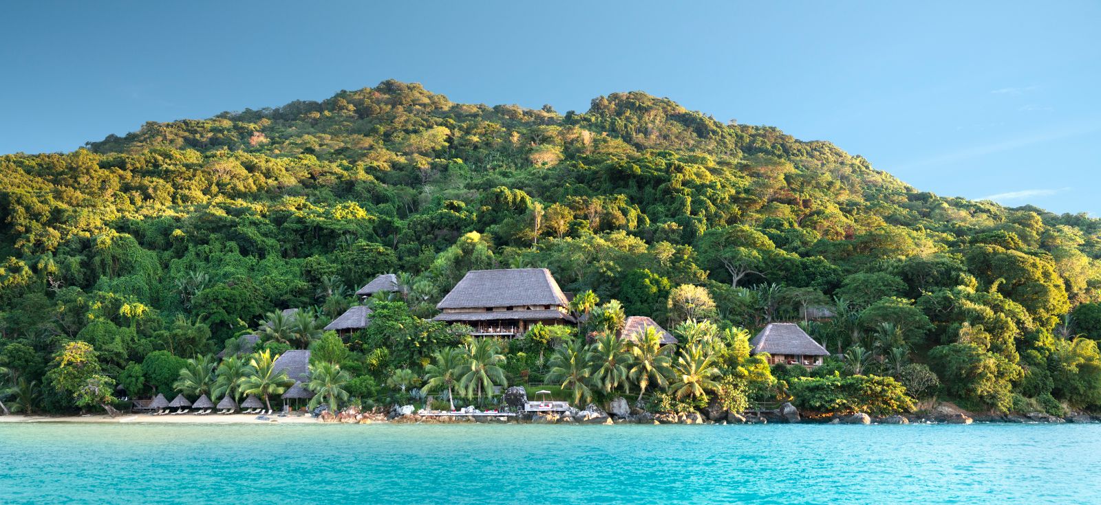 Exterior view of Tsara Komba in the Nosy Be archipelago in Madagascar