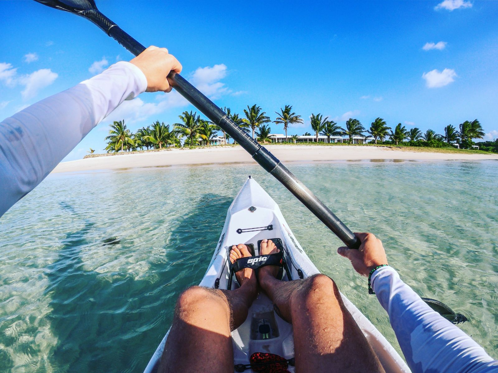 Kayaking on the grounds of Miavana in Madagascar