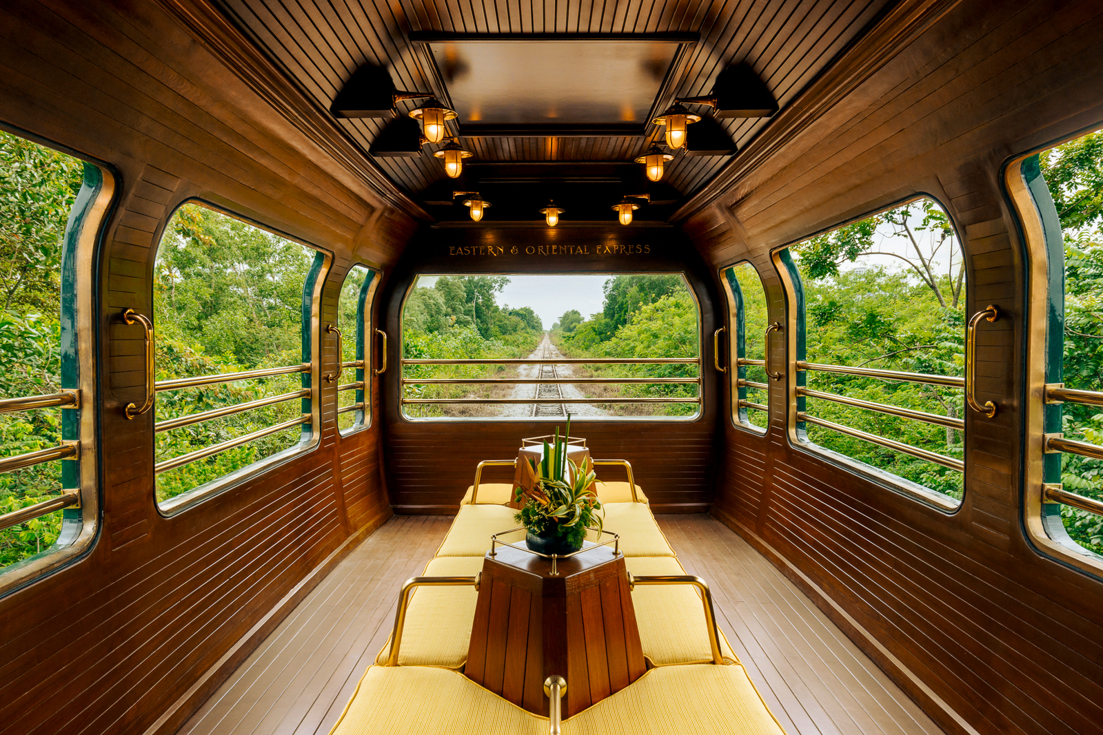 Observation carriage onboard the Eastern & Oriental Express