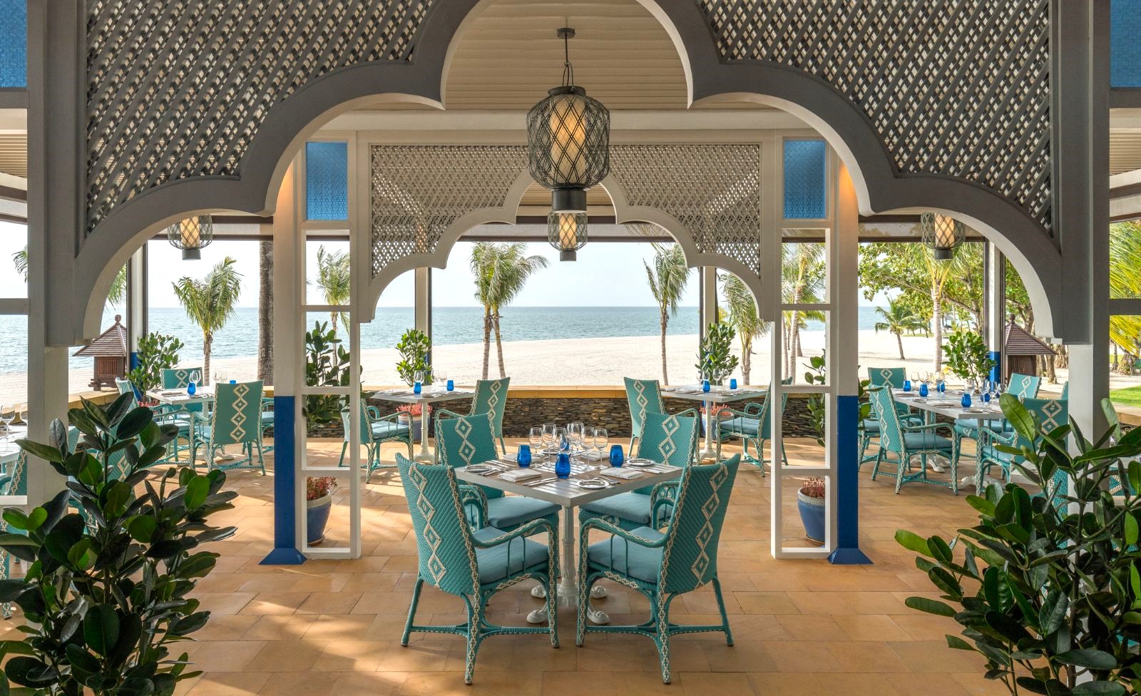 Ocean Restaurant at Four Seasons Langkawi resort in Malaysia