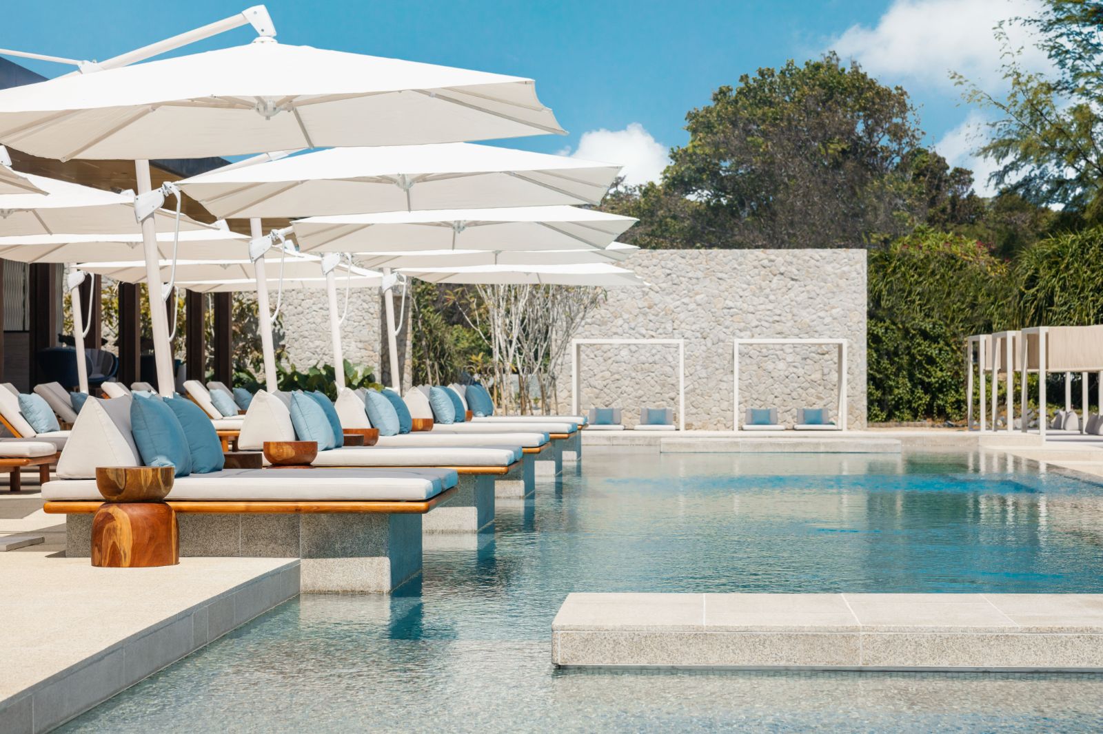 Beach club pool at One&Only Desaru Resort in Malaysia